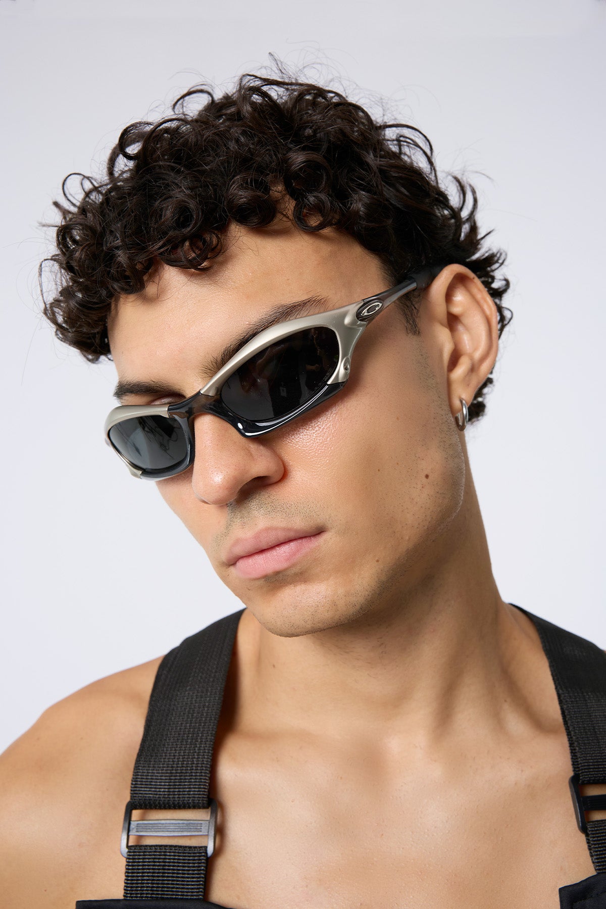 Neon Blink Metal Glasses Black