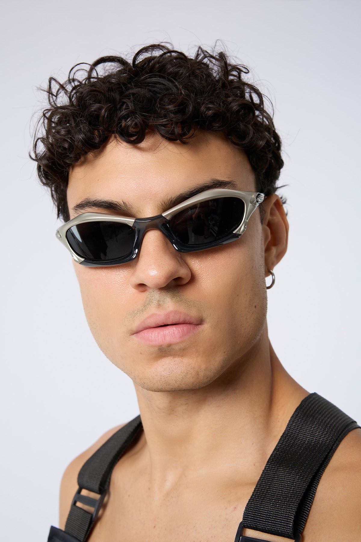 Neon Blink Metal Glasses Black