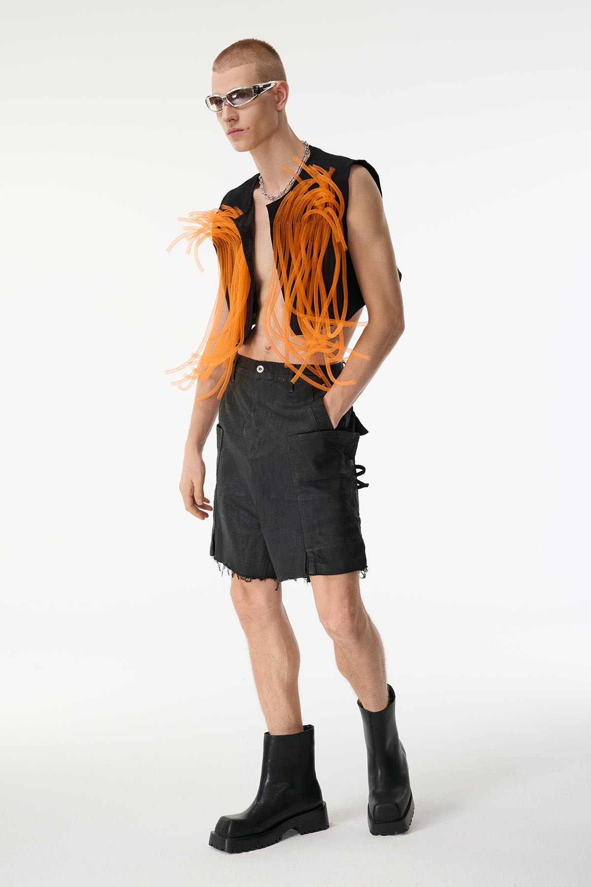 Neon Edge Sleeveless Crop Top