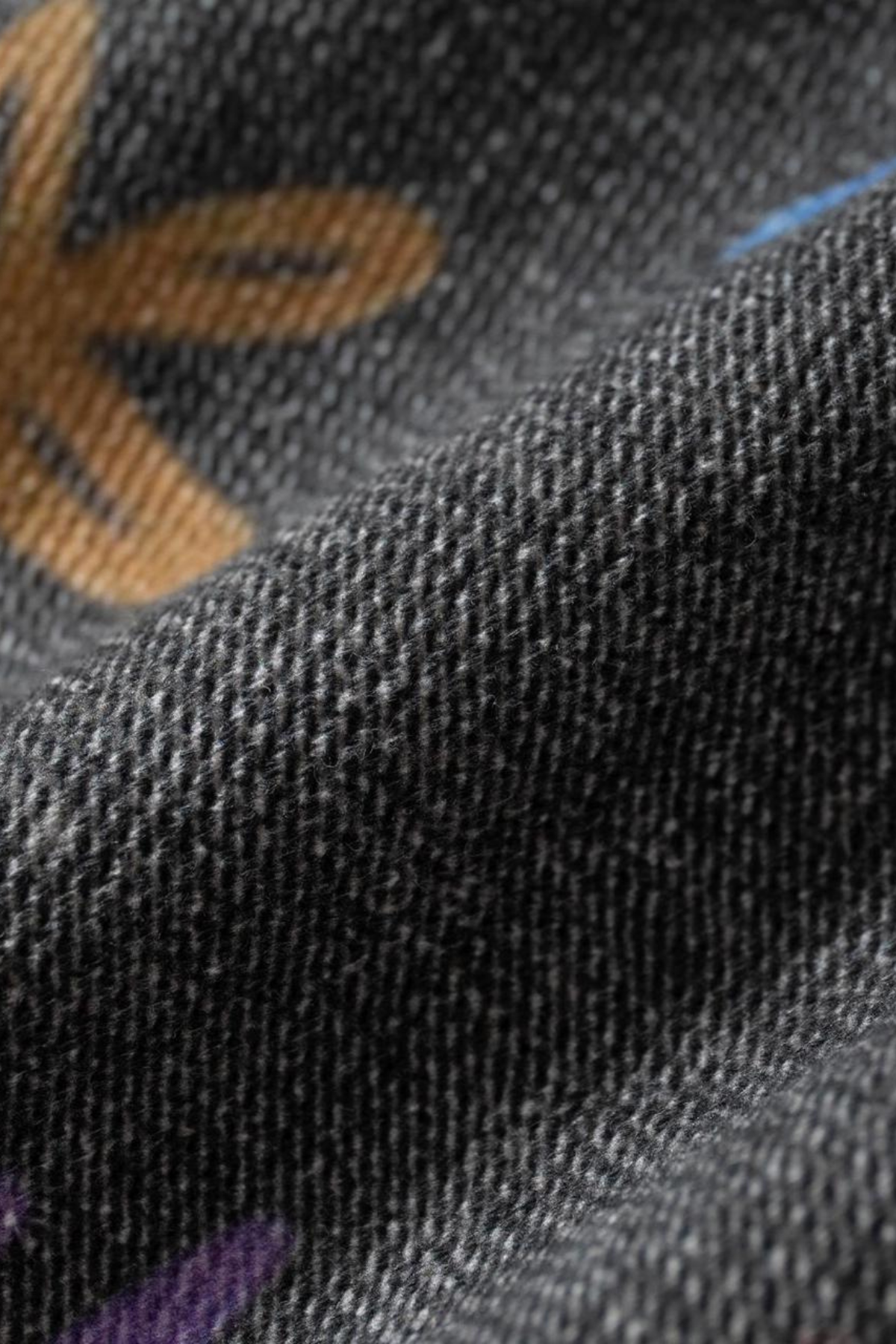 Neon Latch Graffiti Camouflage Wide Leg Jeans