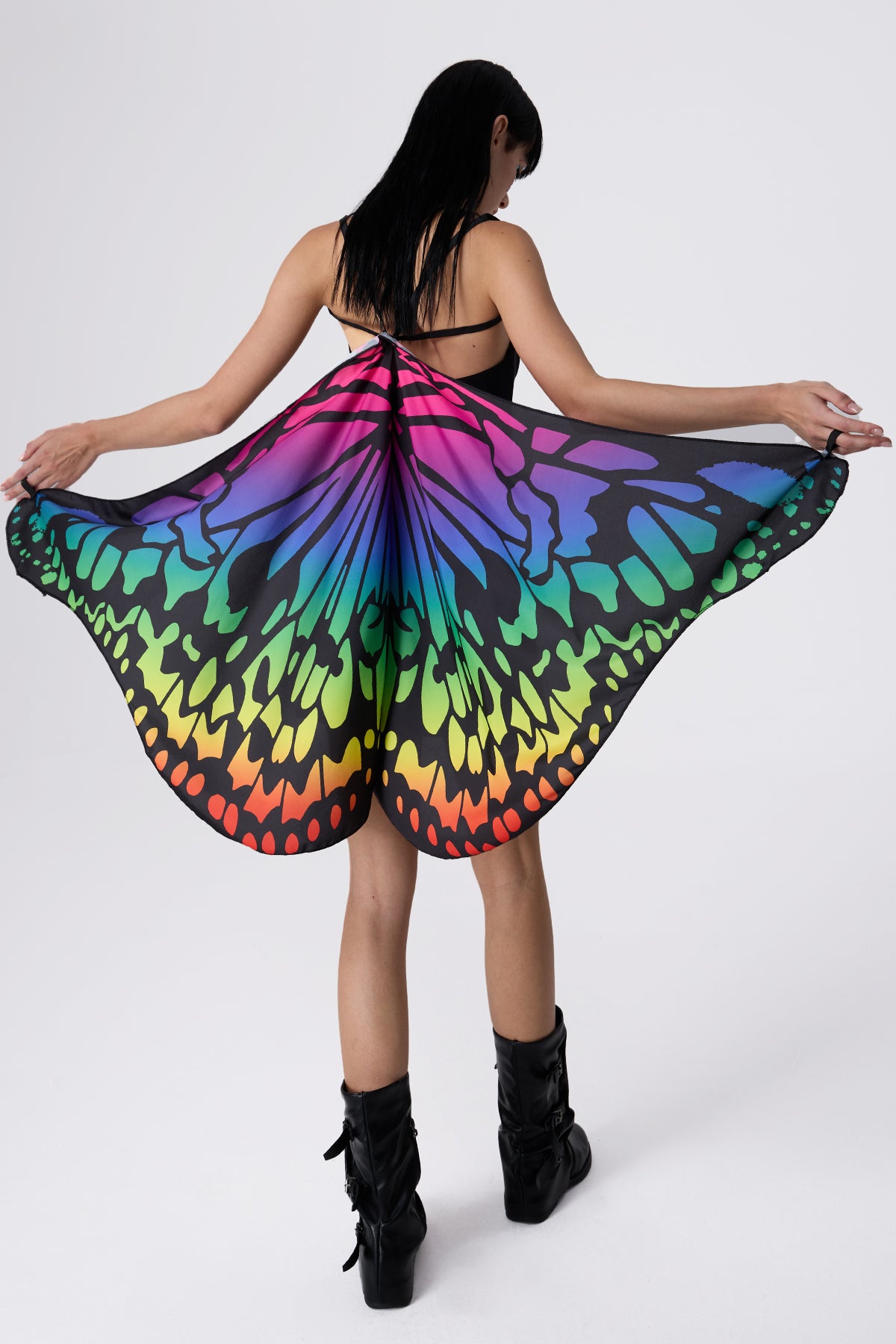 Neon Pride Butterfly Wing Shrug