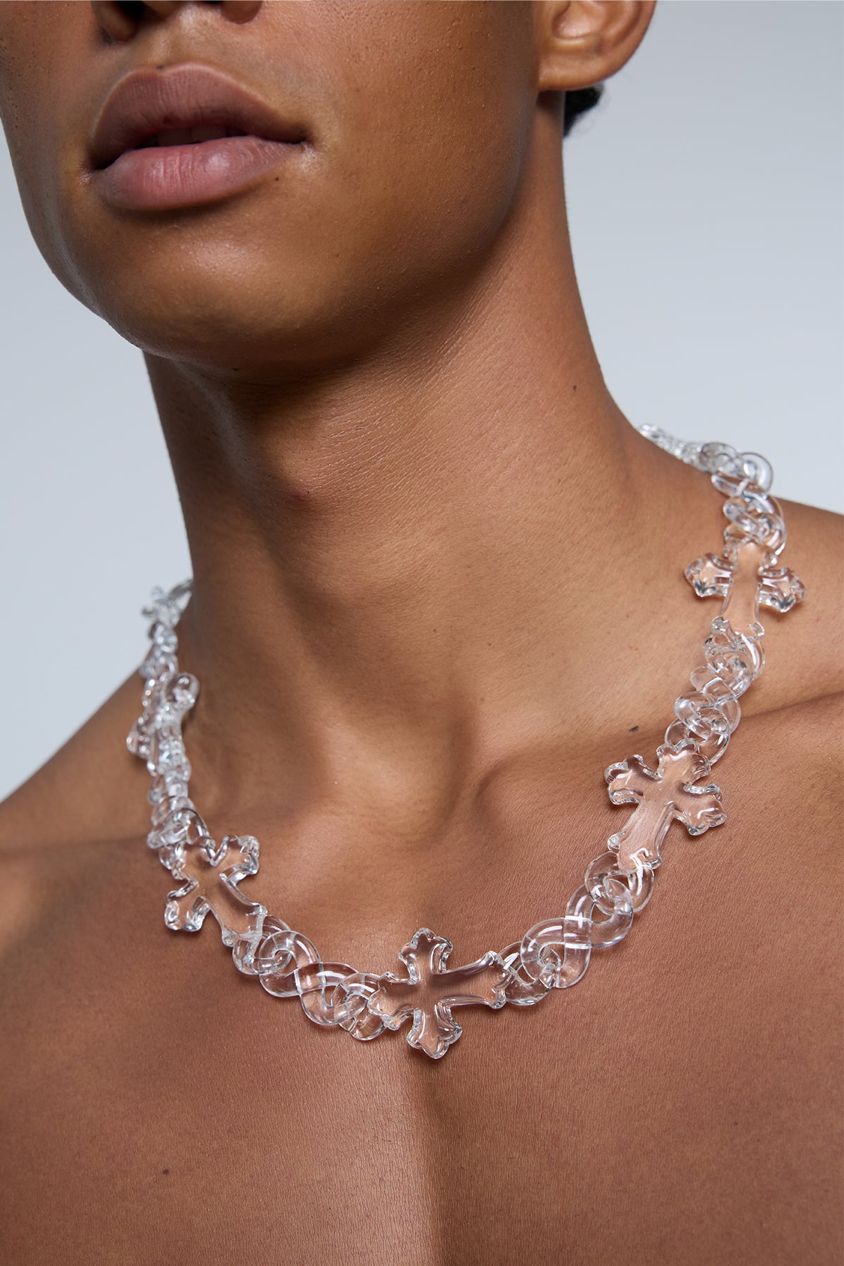 Neon Snap Acrylic Necklace