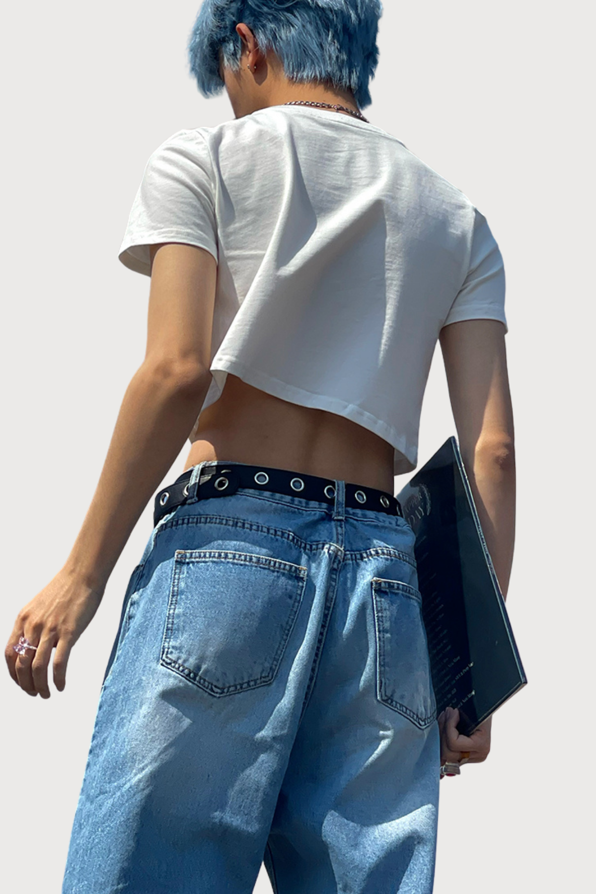 Neon Curve Print Crop Top