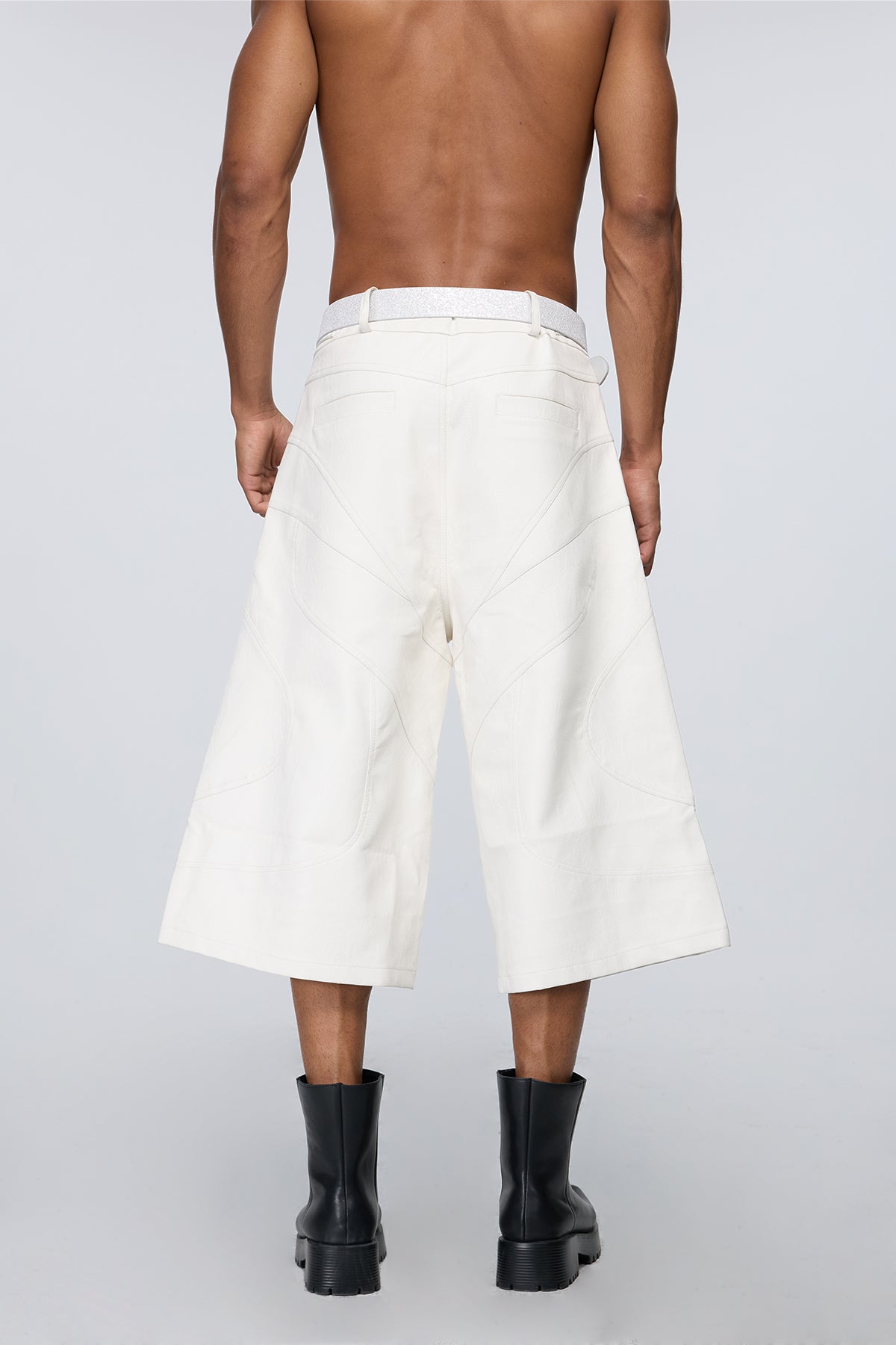 Neural Hide Leather Capri Pants