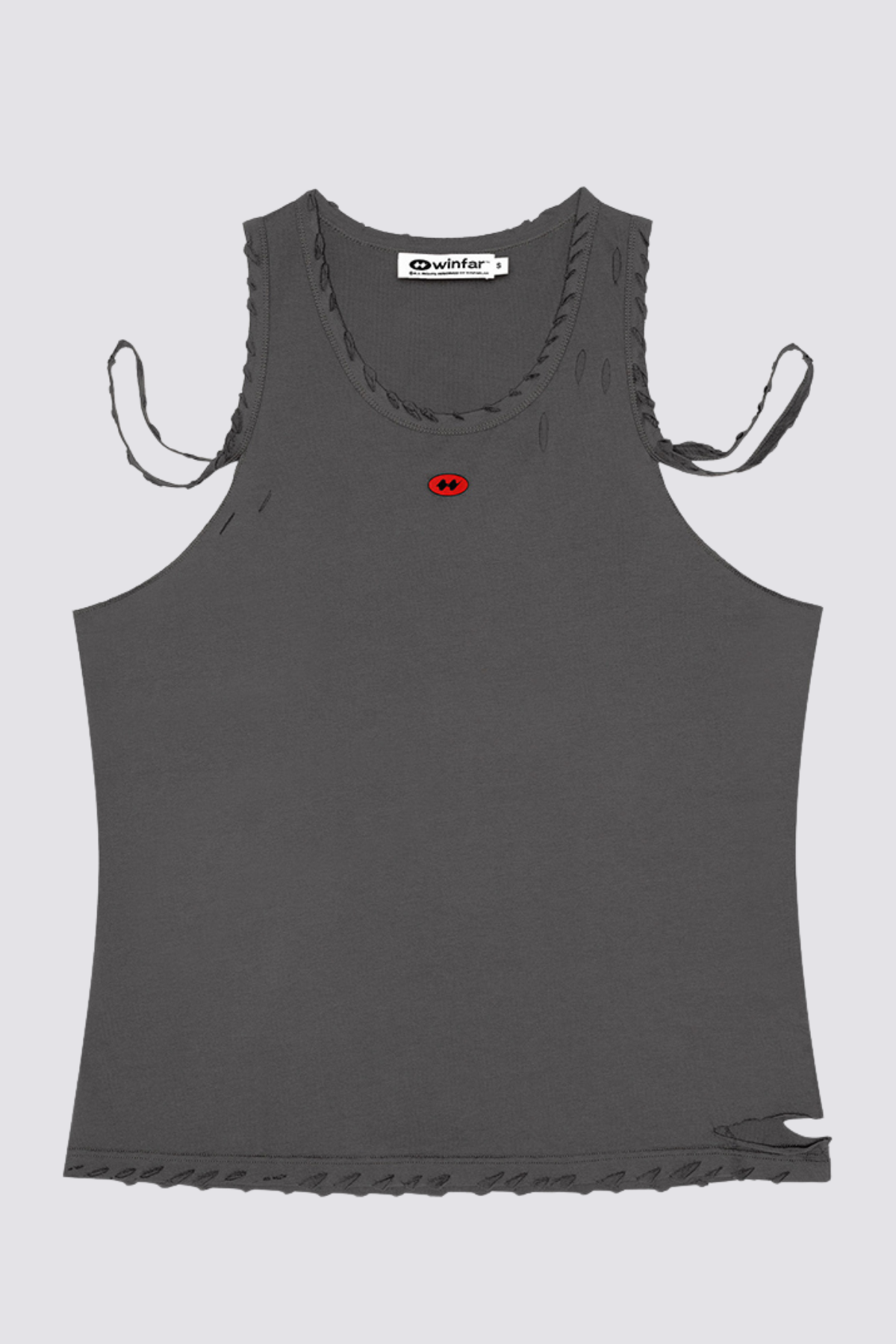 Neutral Flow Print Sleeveless Top