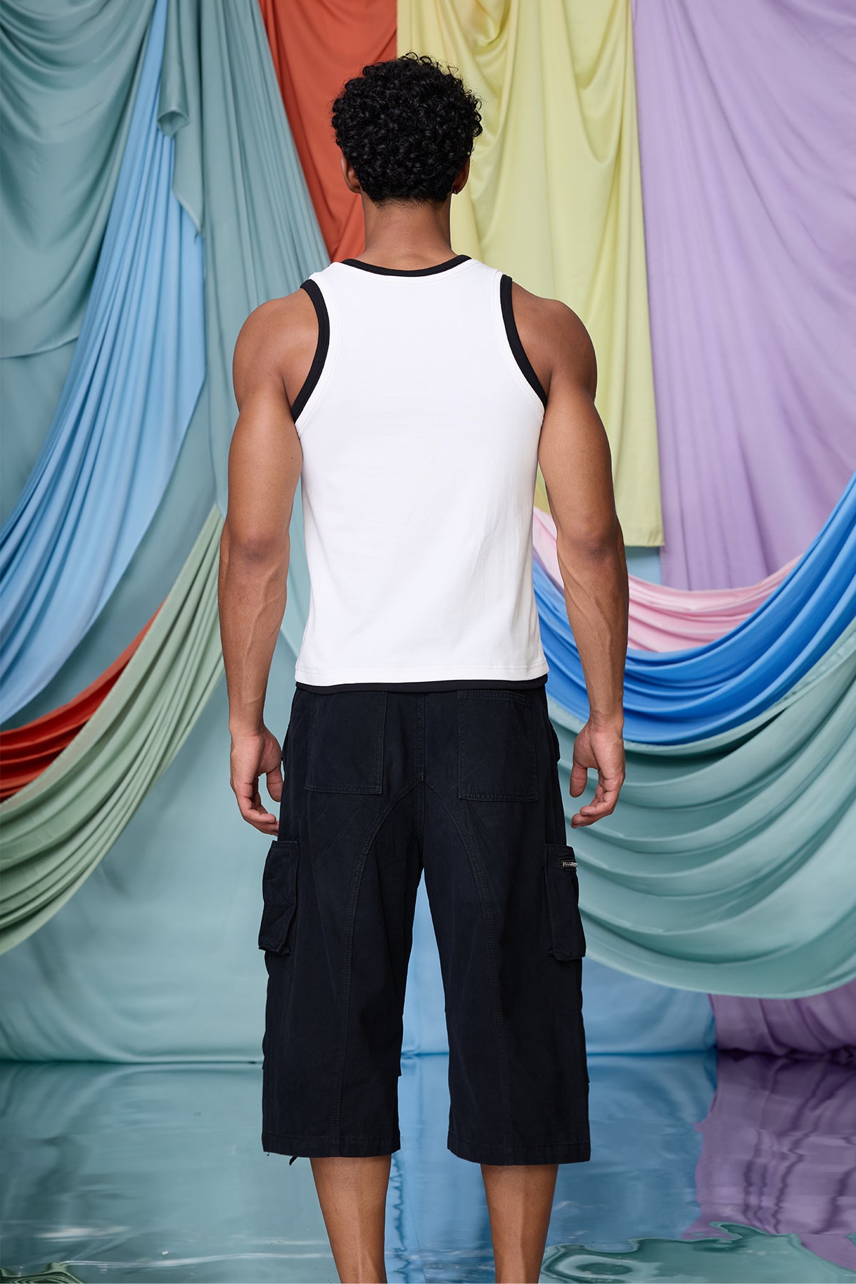 Neutral Pitch Tank Top White