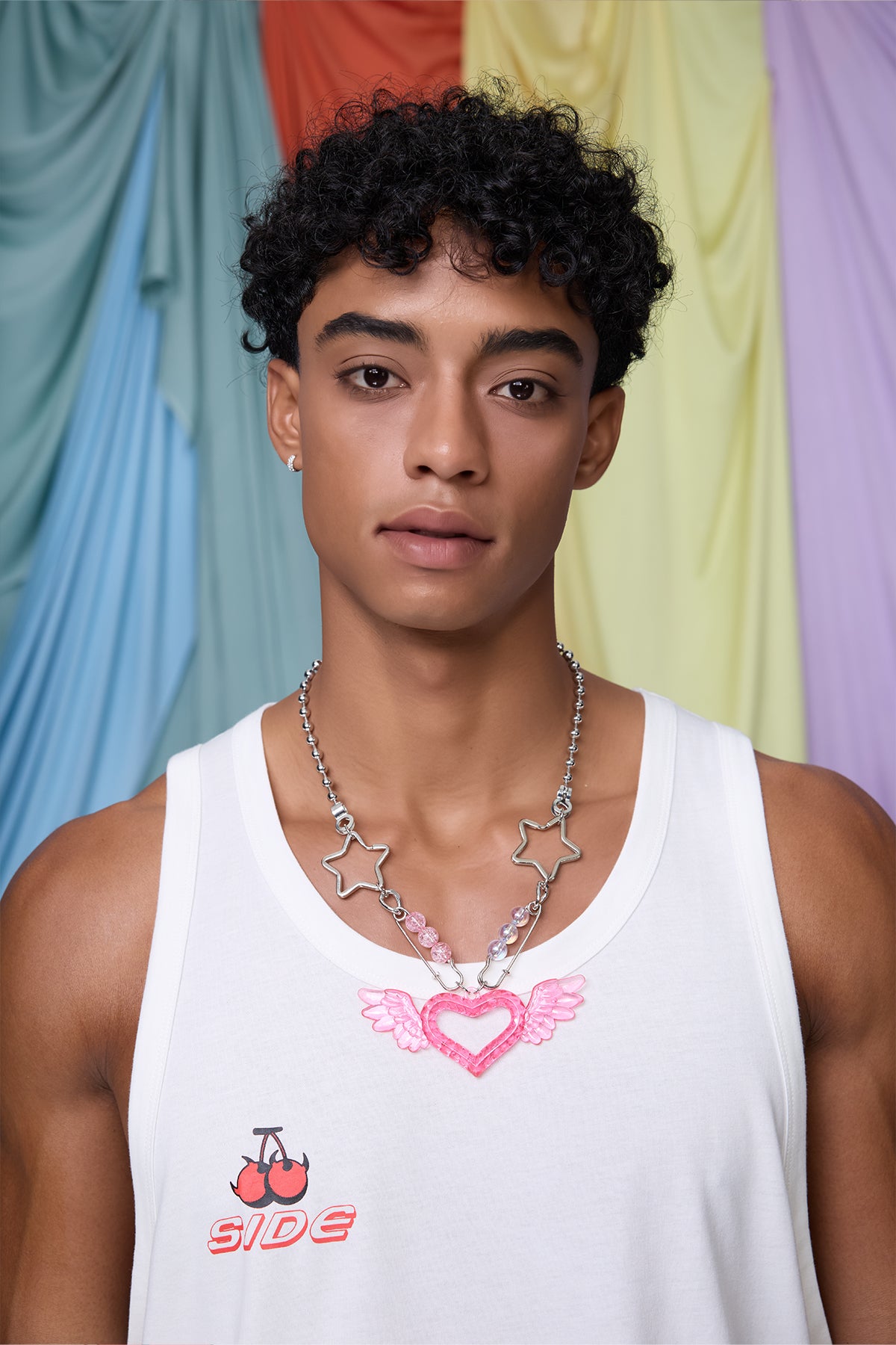 Neutral Tide Heart Wing Necklace