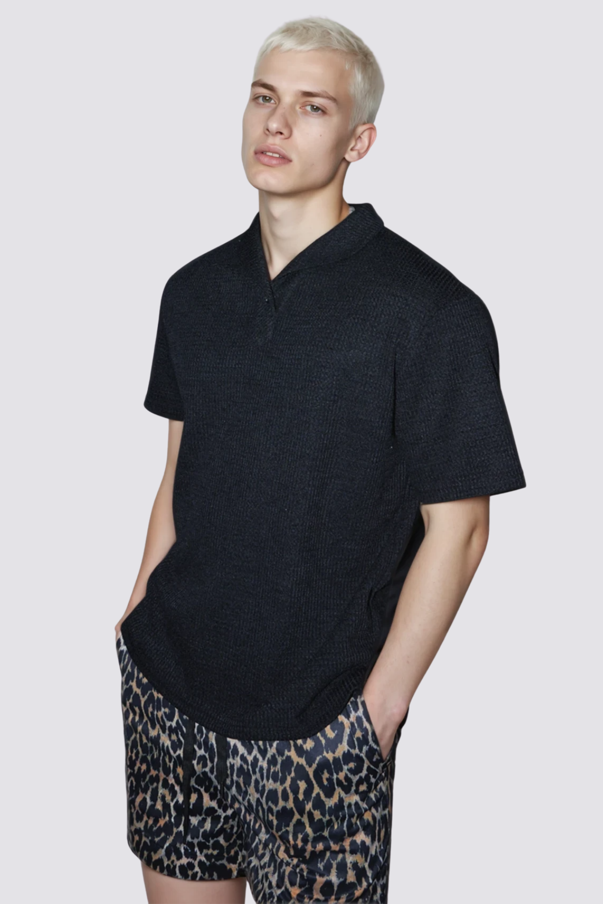 Night Constant Short Sleeve Top Black