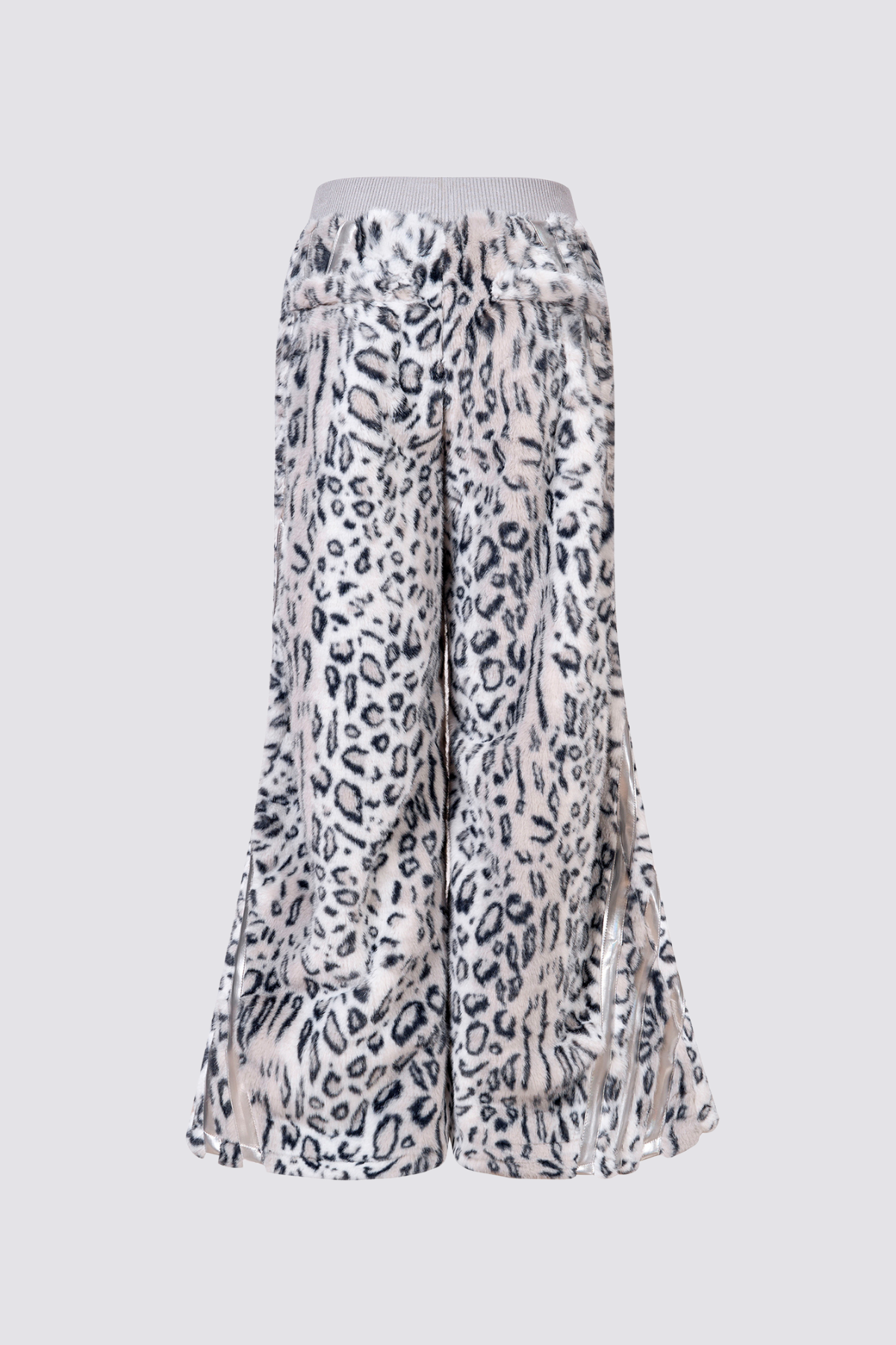 Night Roar Fur Leopard Bootcut Pants
