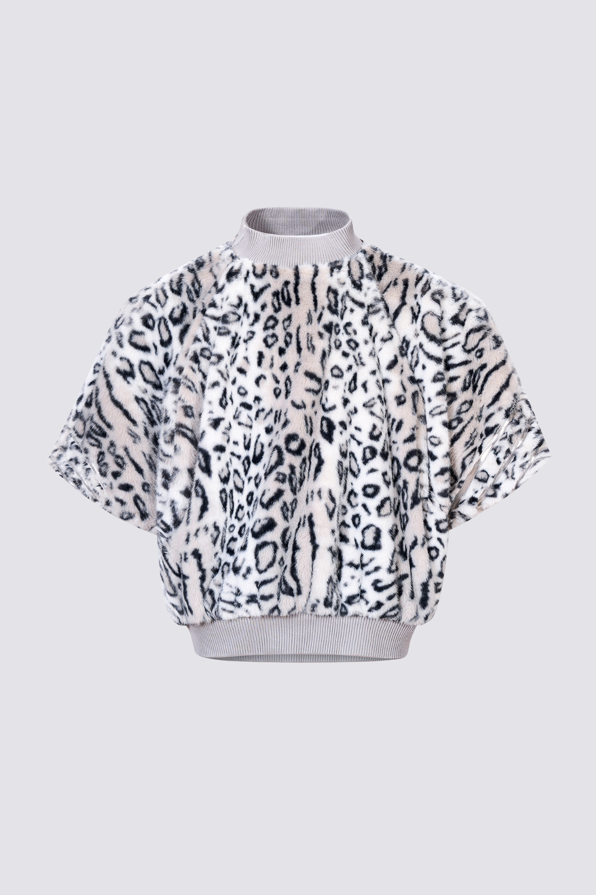 Night Roar Fur Leopard Print Jacket