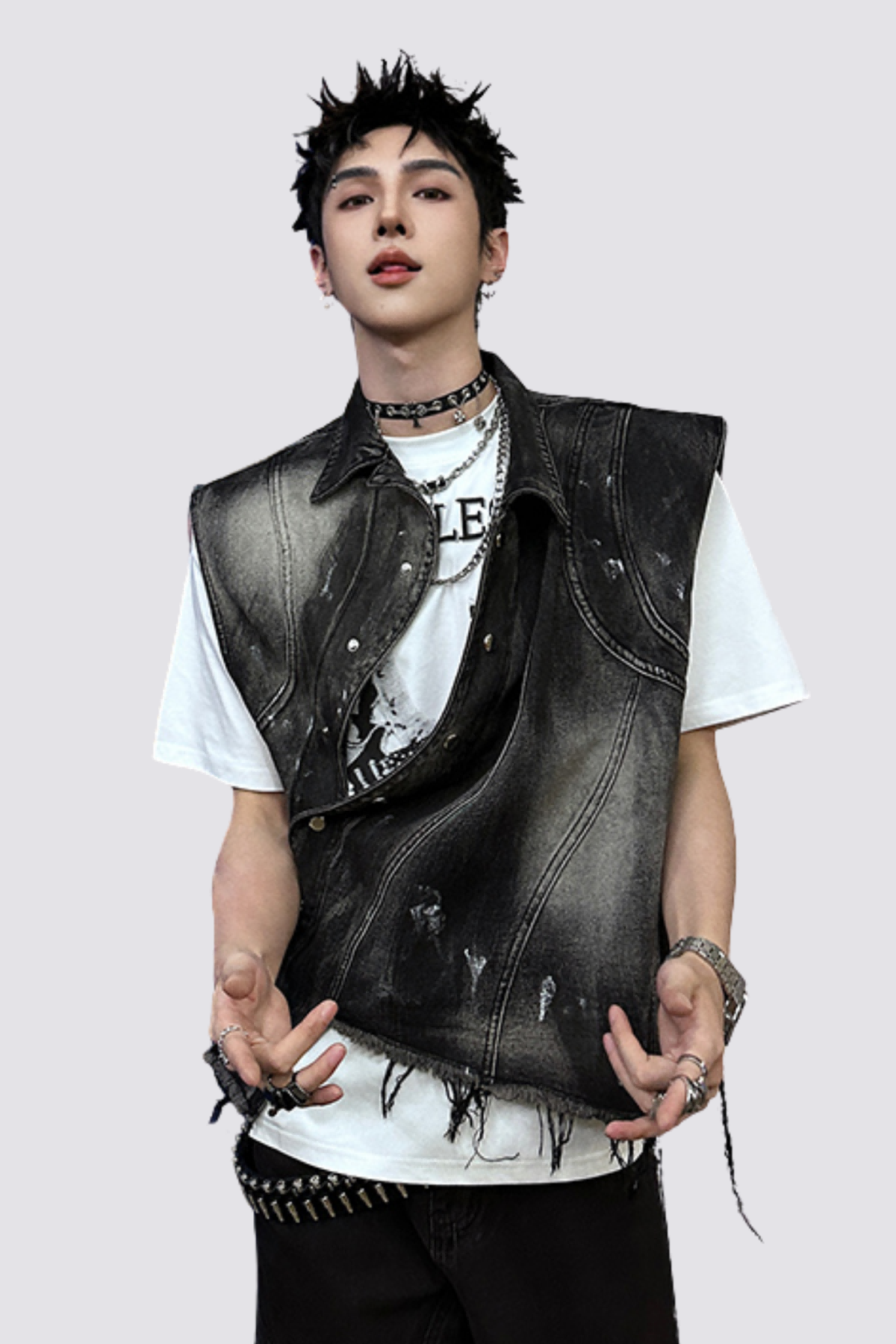 Noise Shell Asymmetrical Vest