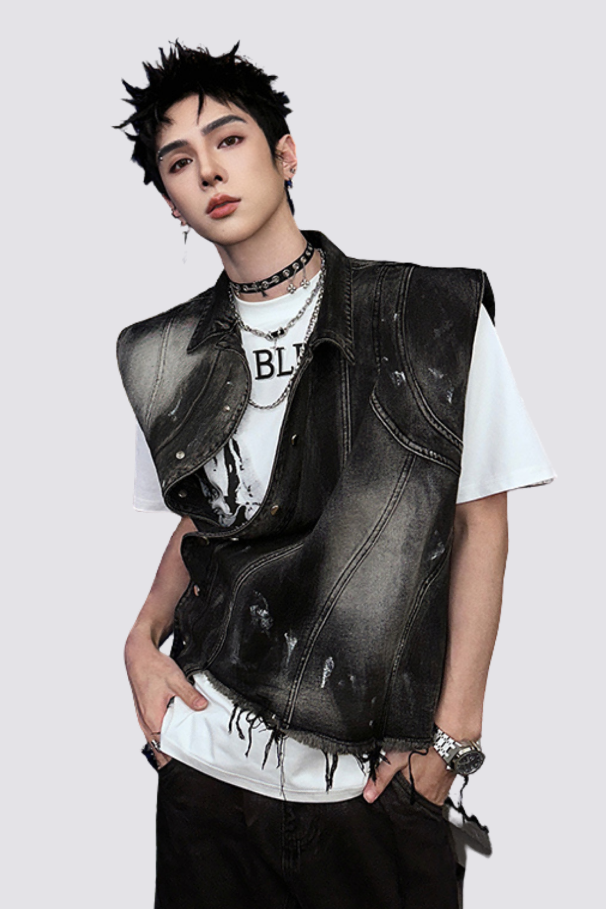 Noise Shell Asymmetrical Vest