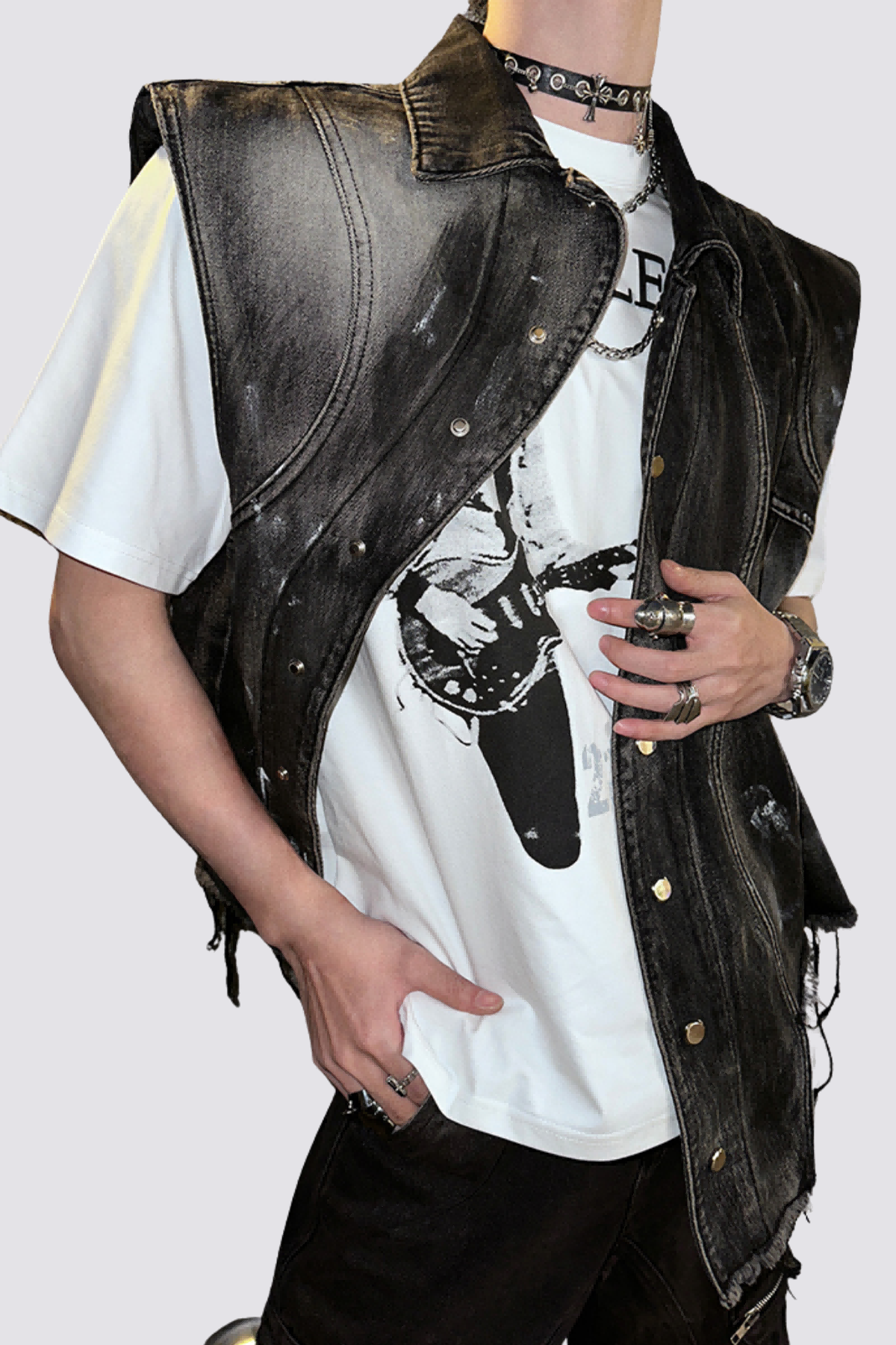 Noise Shell Asymmetrical Vest