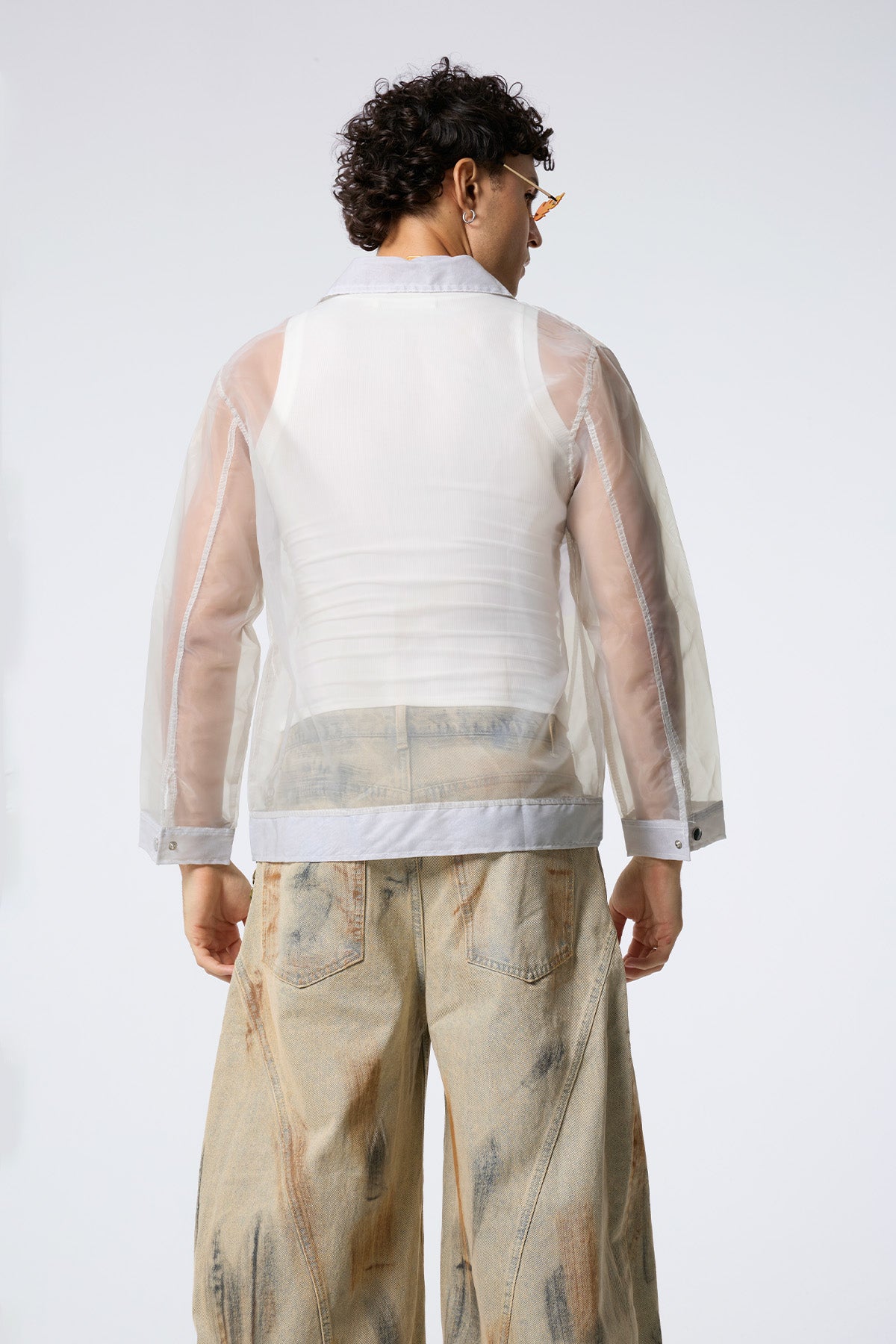 Nude Shade Mesh Jacket