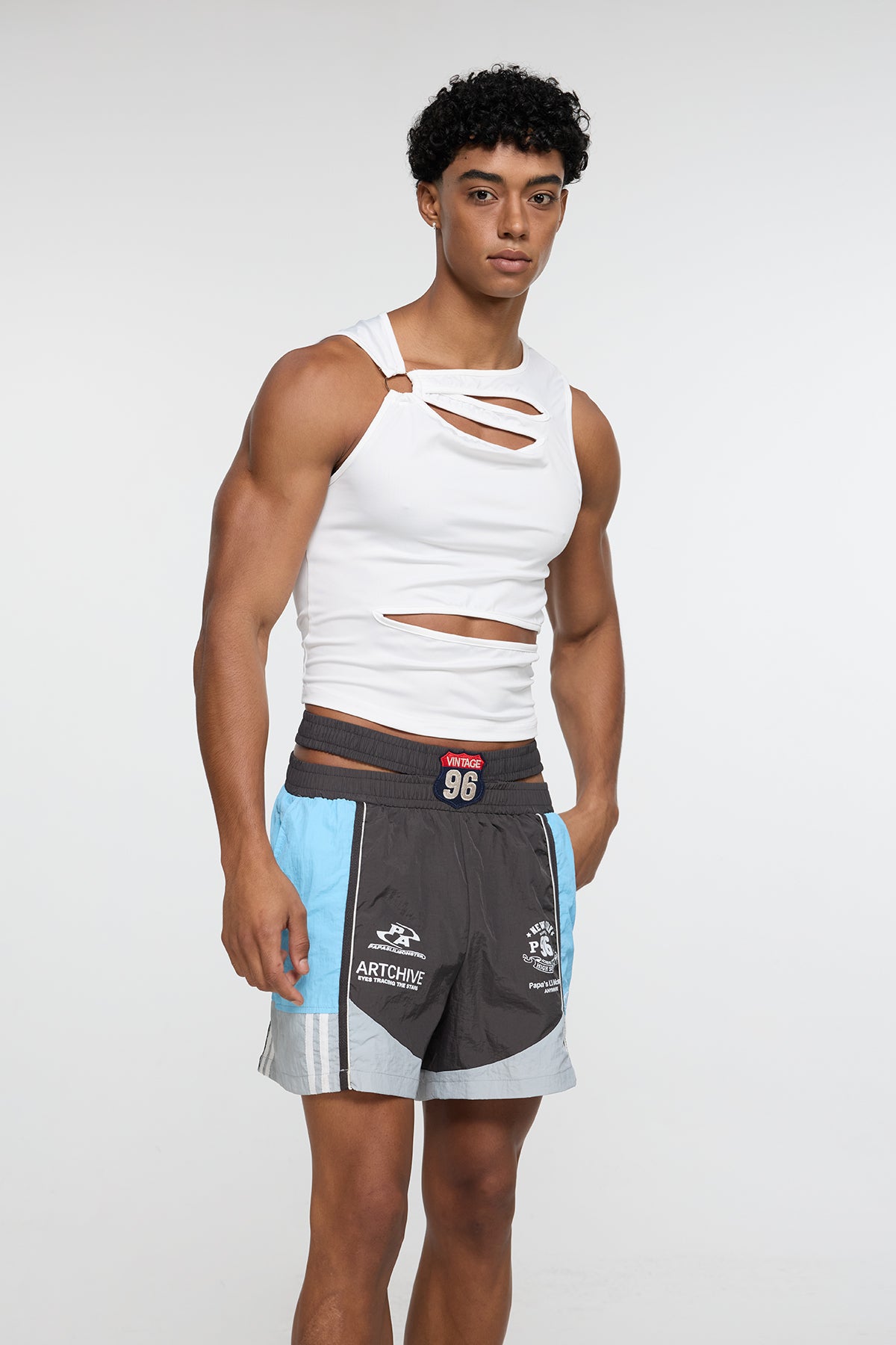 Null Absence Cutout Tank Top