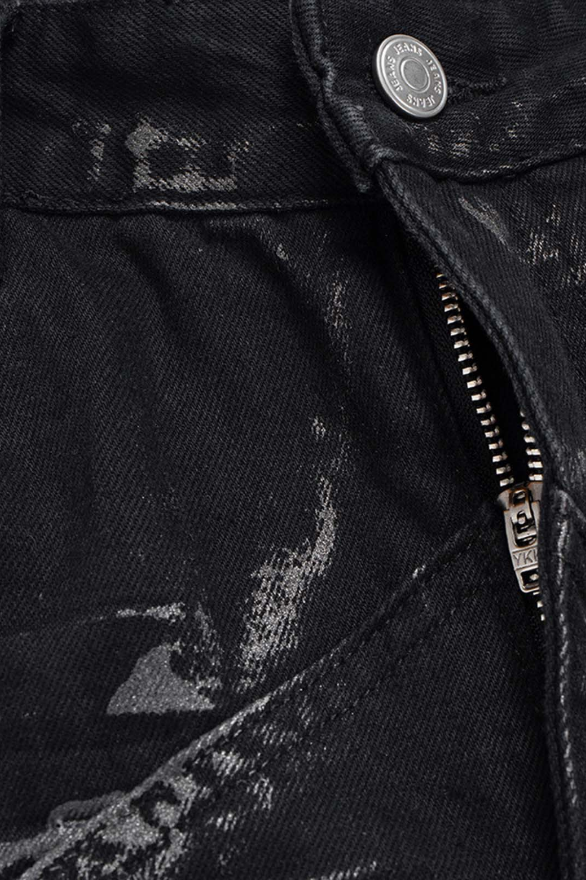 Null Path Rhinestone Star Bootcut Jeans