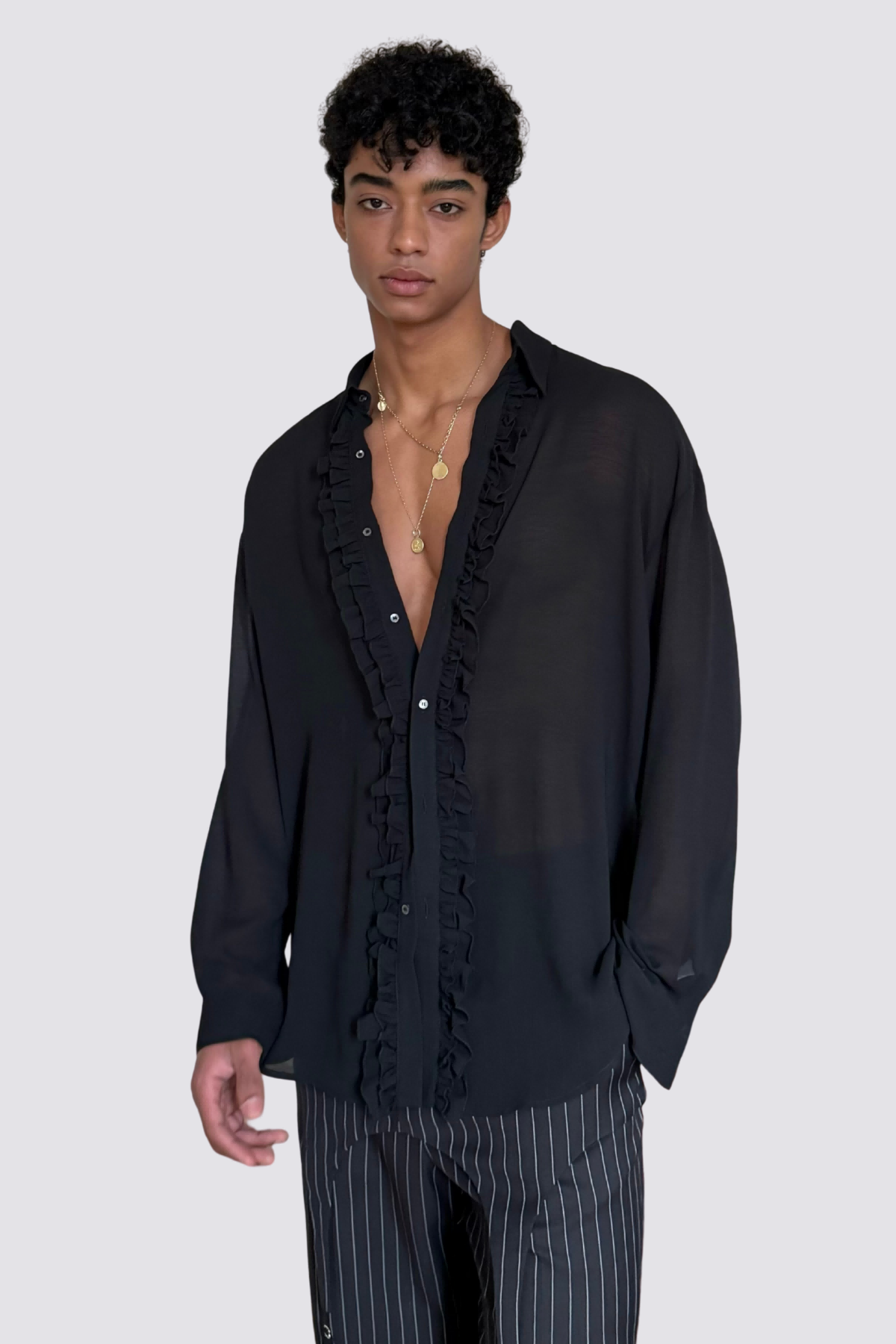 Null Sense Ruffled Shirt