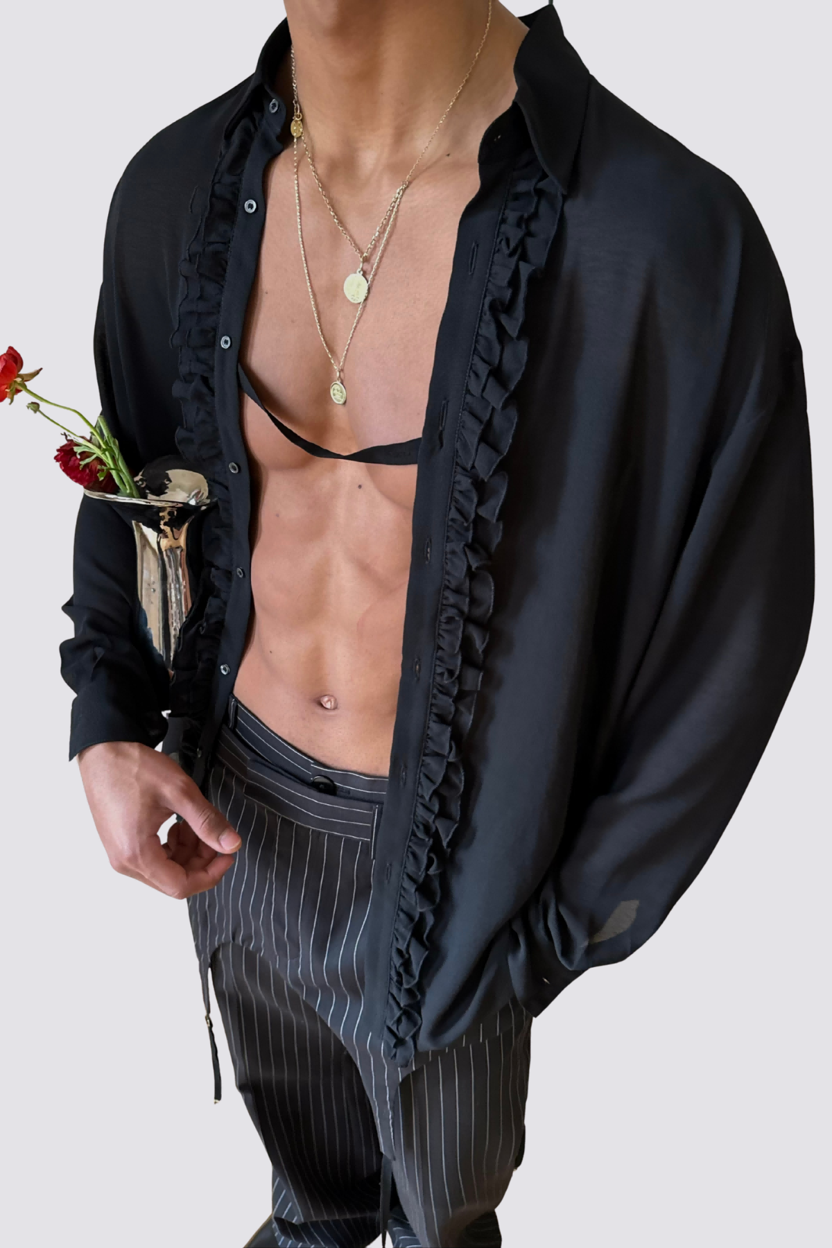 Null Sense Ruffled Shirt