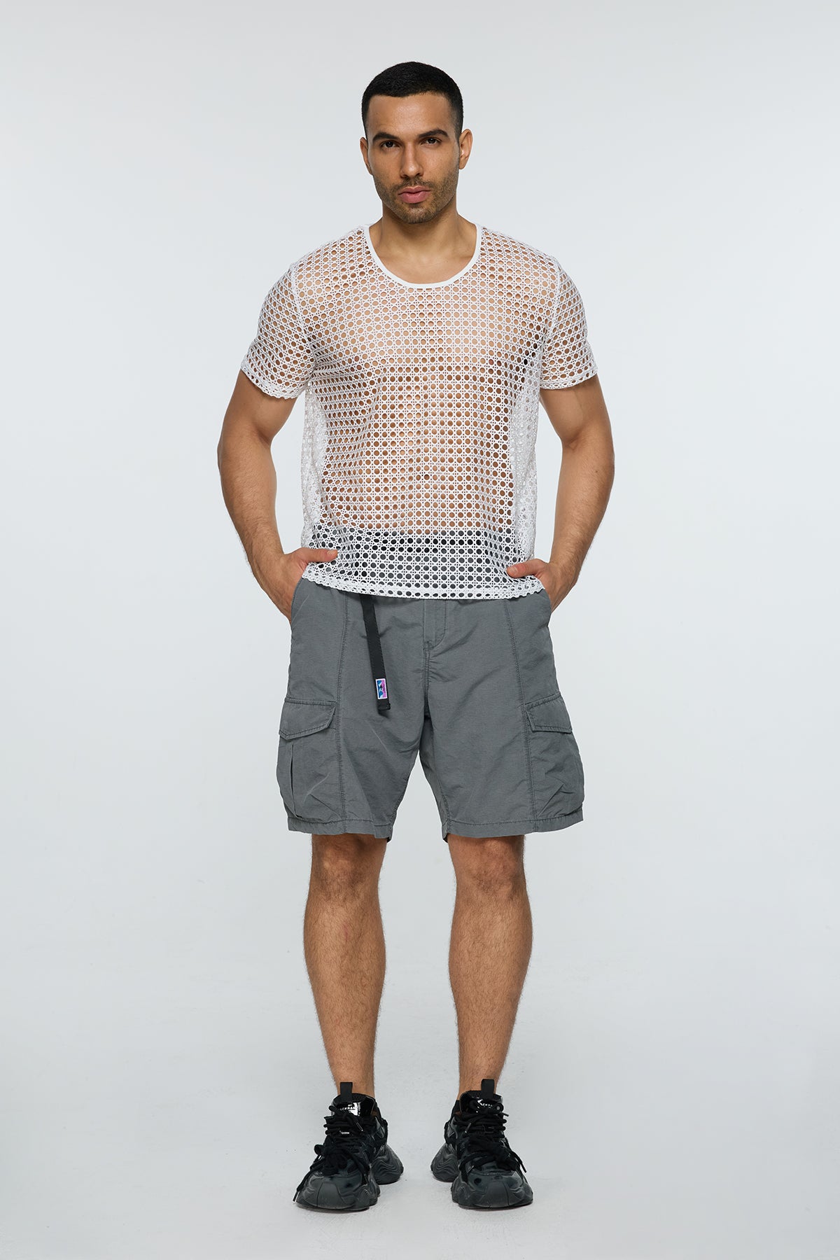 Obsidian Knit Cutout T-Shirt