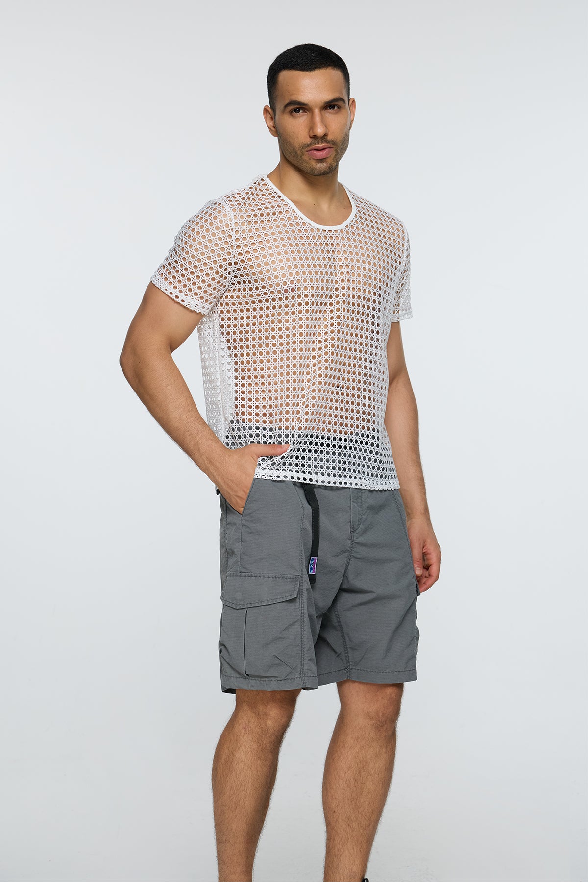 Obsidian Knit Cutout T-Shirt