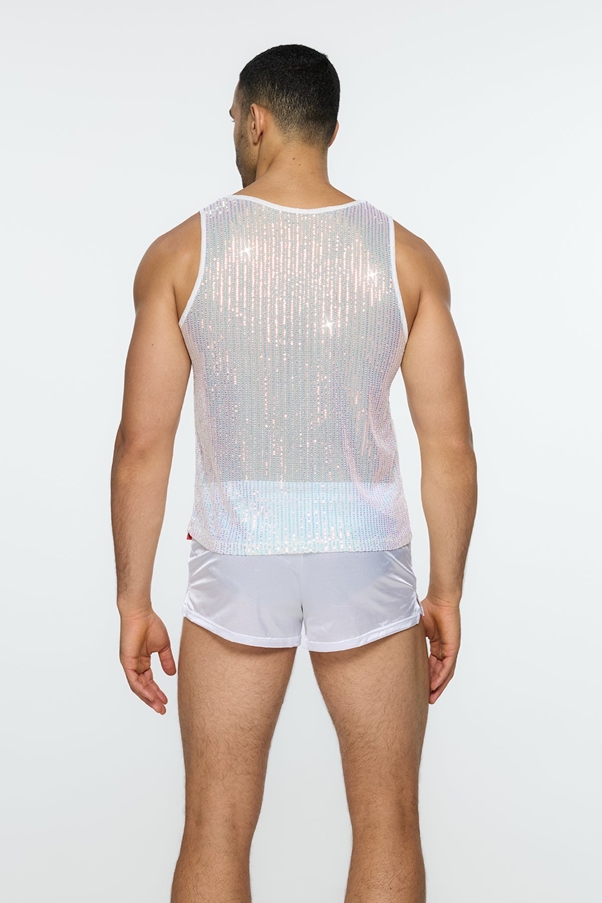 Obsidian Spark Sequin Tank Top