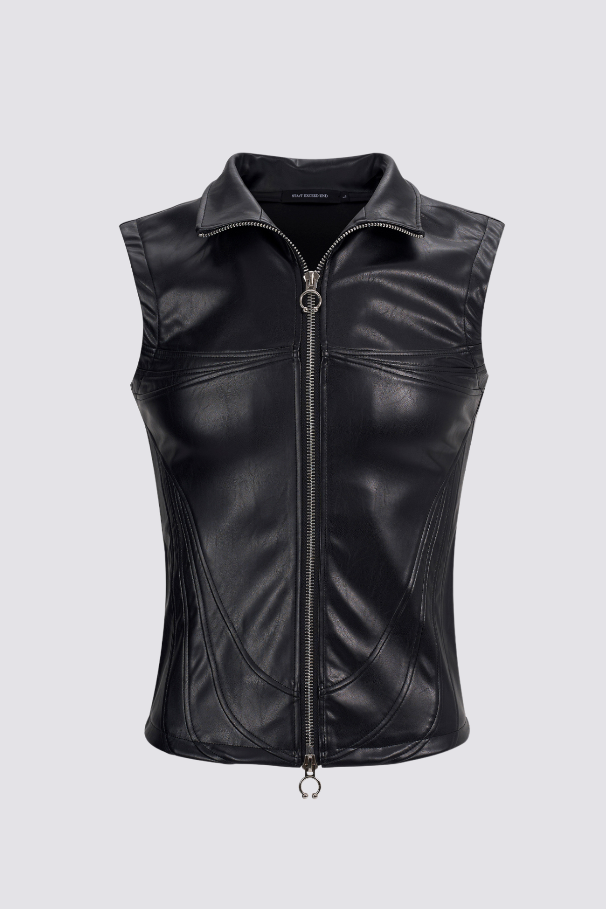 Obsidian Wrap Leather Vest
