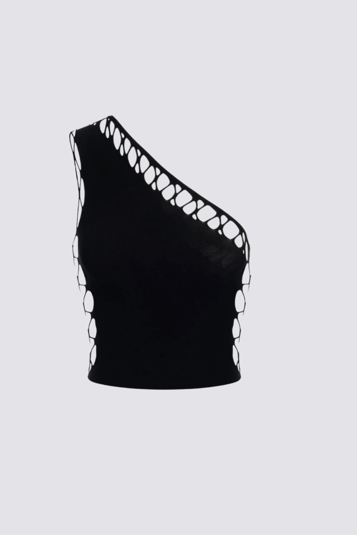 Off Grip Cutout One Shoulder Crop Top