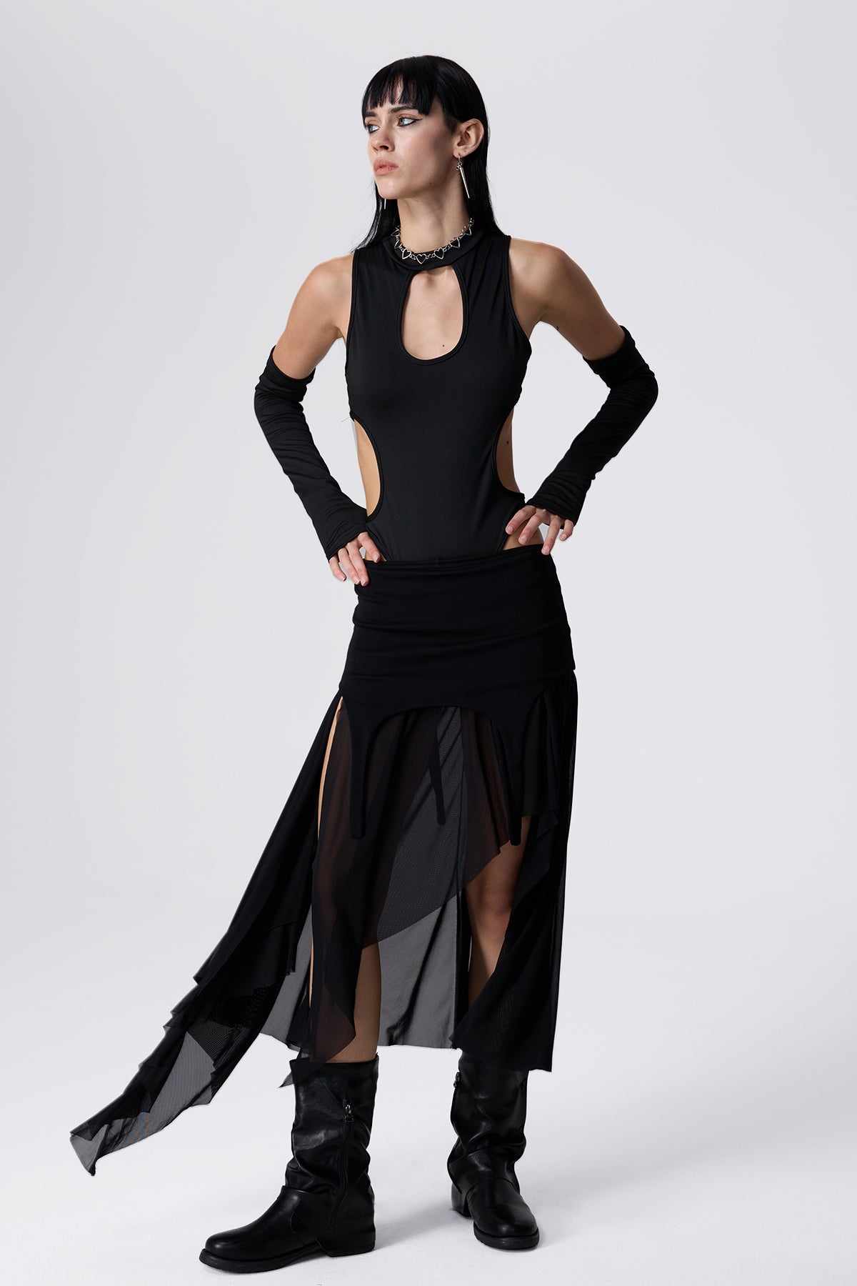 Onyx Shift Deconstructed Skirt