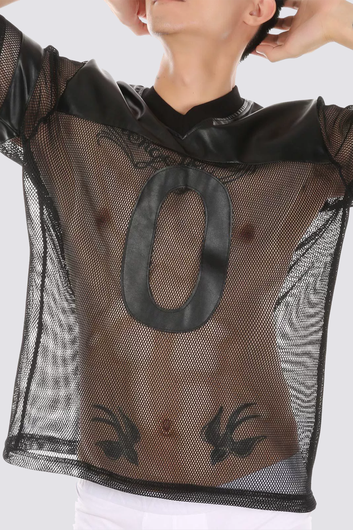 Opaque Air Patchwork V Neck Zero Top