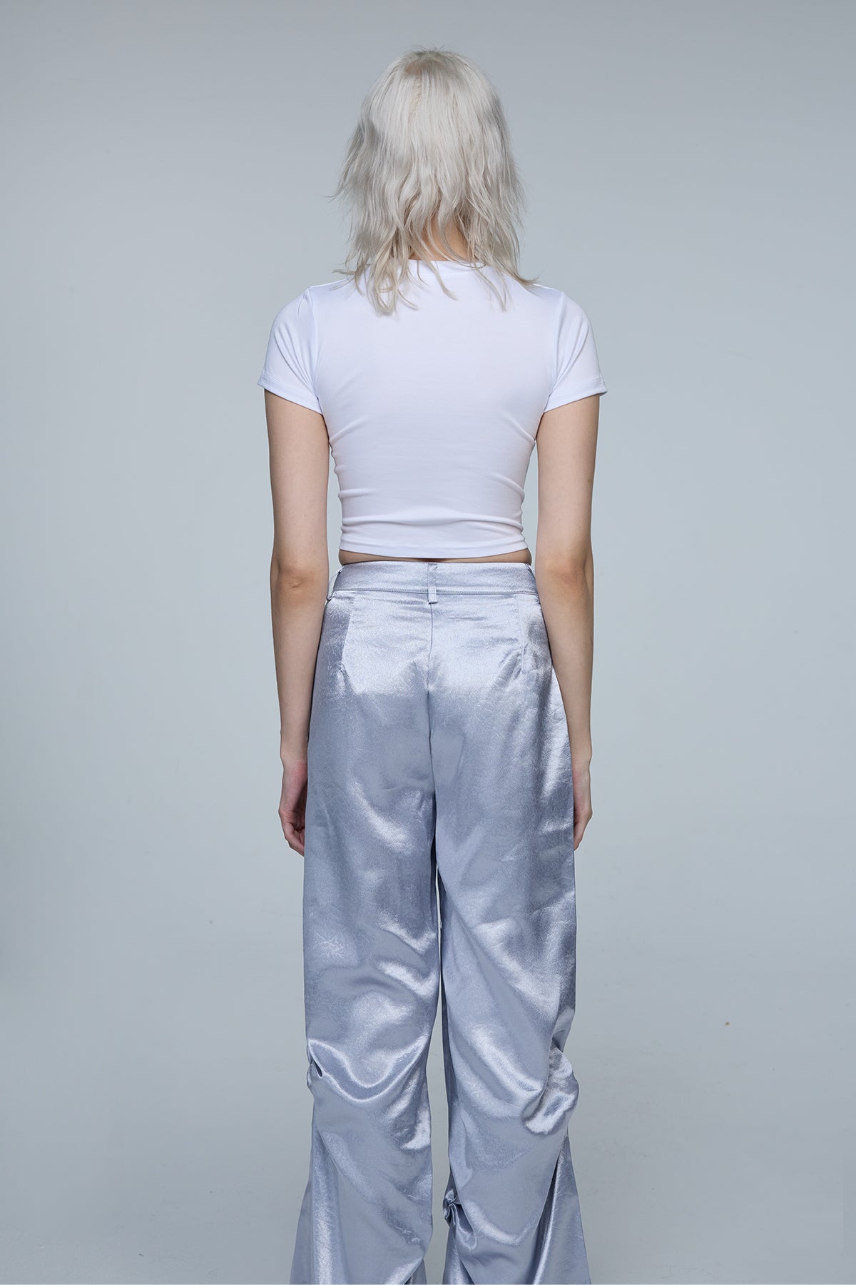 Open Plane Print Crop Top