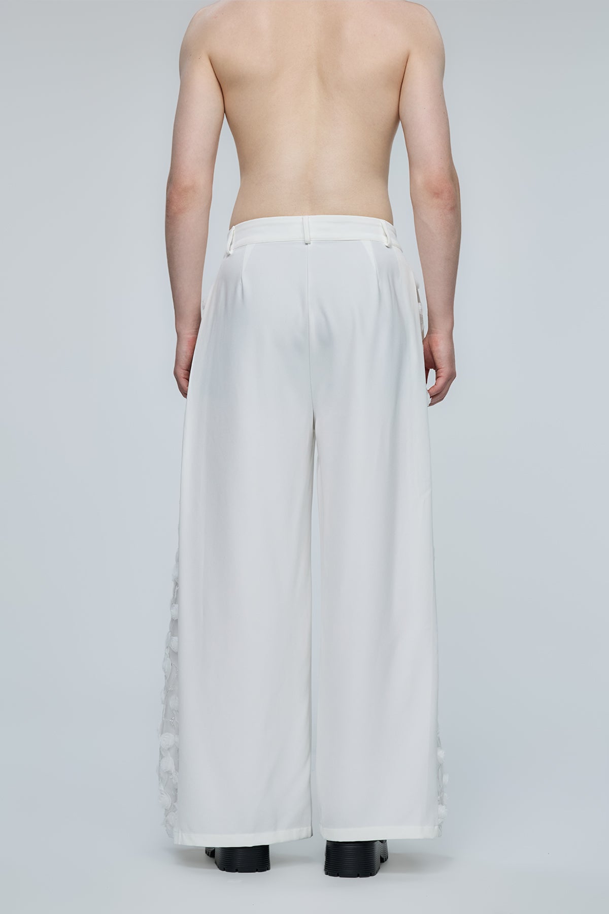Optical Chaos Floral Wide Leg Pants