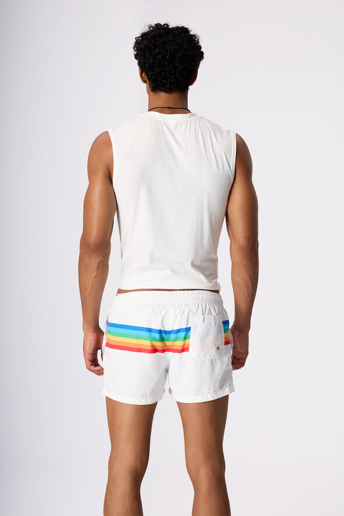 Pale Symbol Print Sleeveless Top