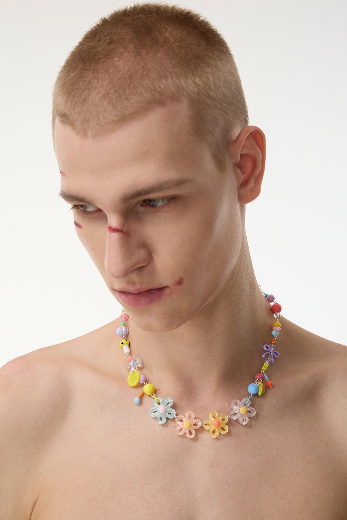 Palette Earring Flower Necklace