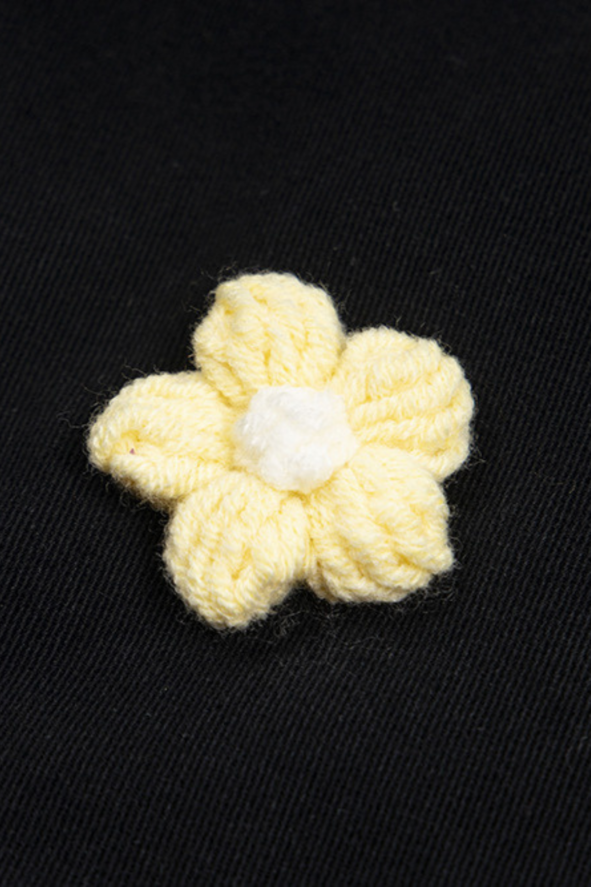 Parallel Void Embroidered Straight Pants Black