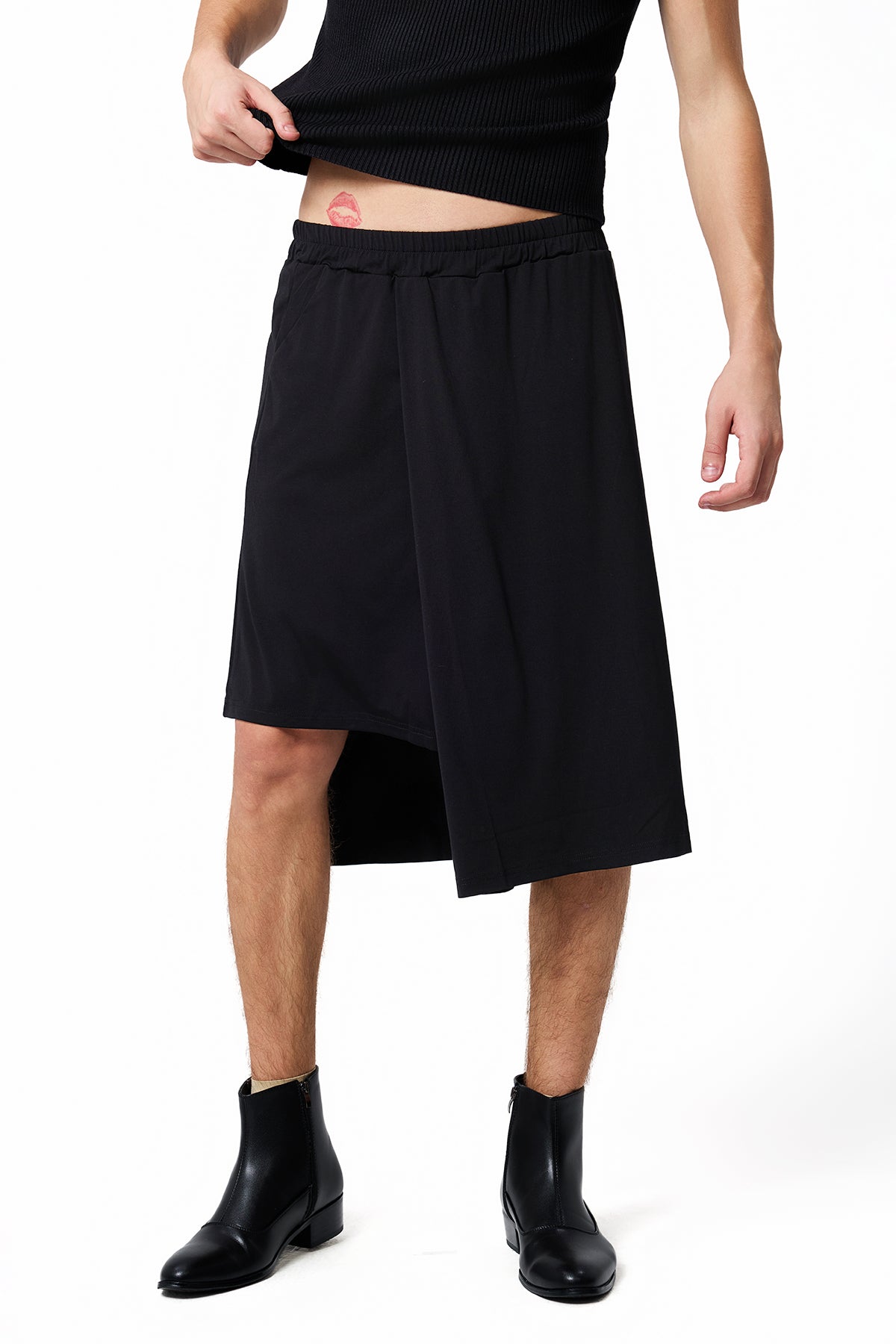 Phantom Core Asymmetry Wide Leg Pants