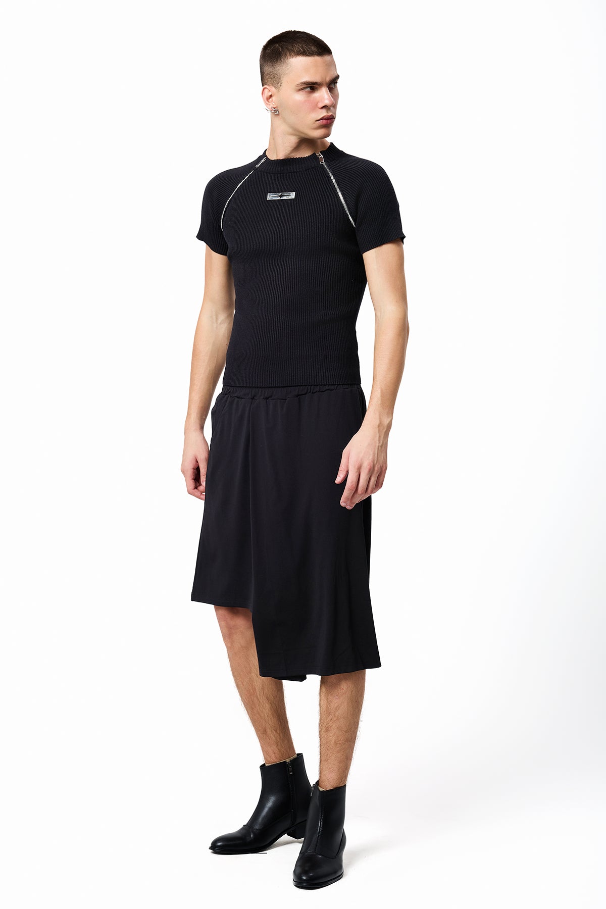 Phantom Core Asymmetry Wide Leg Pants