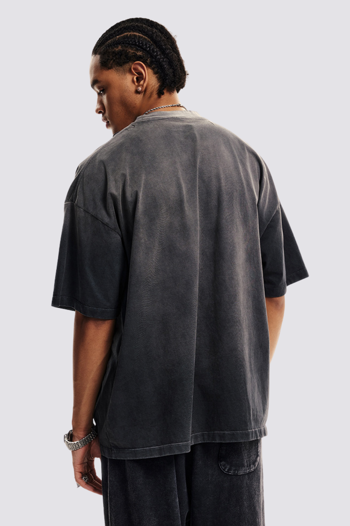 Phantom Ink Print Top Grey