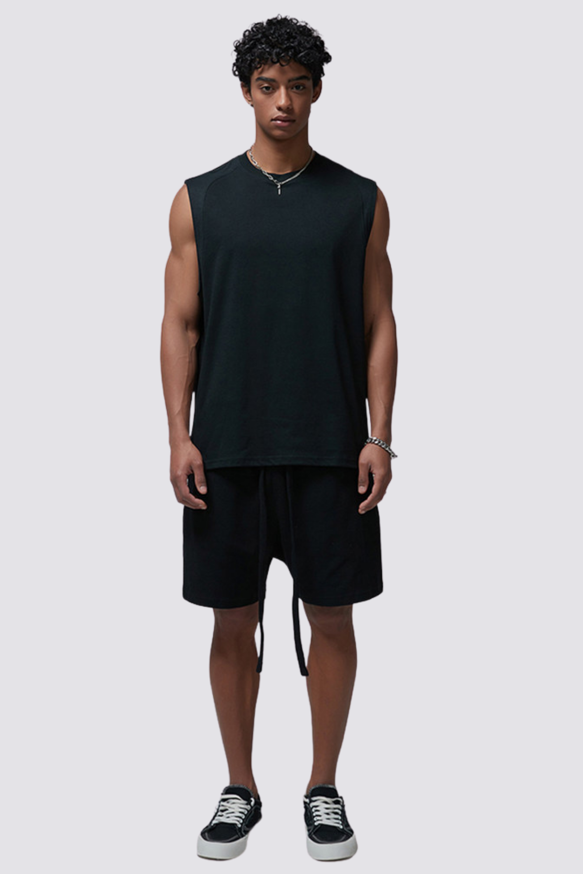 Pitch Balance Sleeveless Top Black