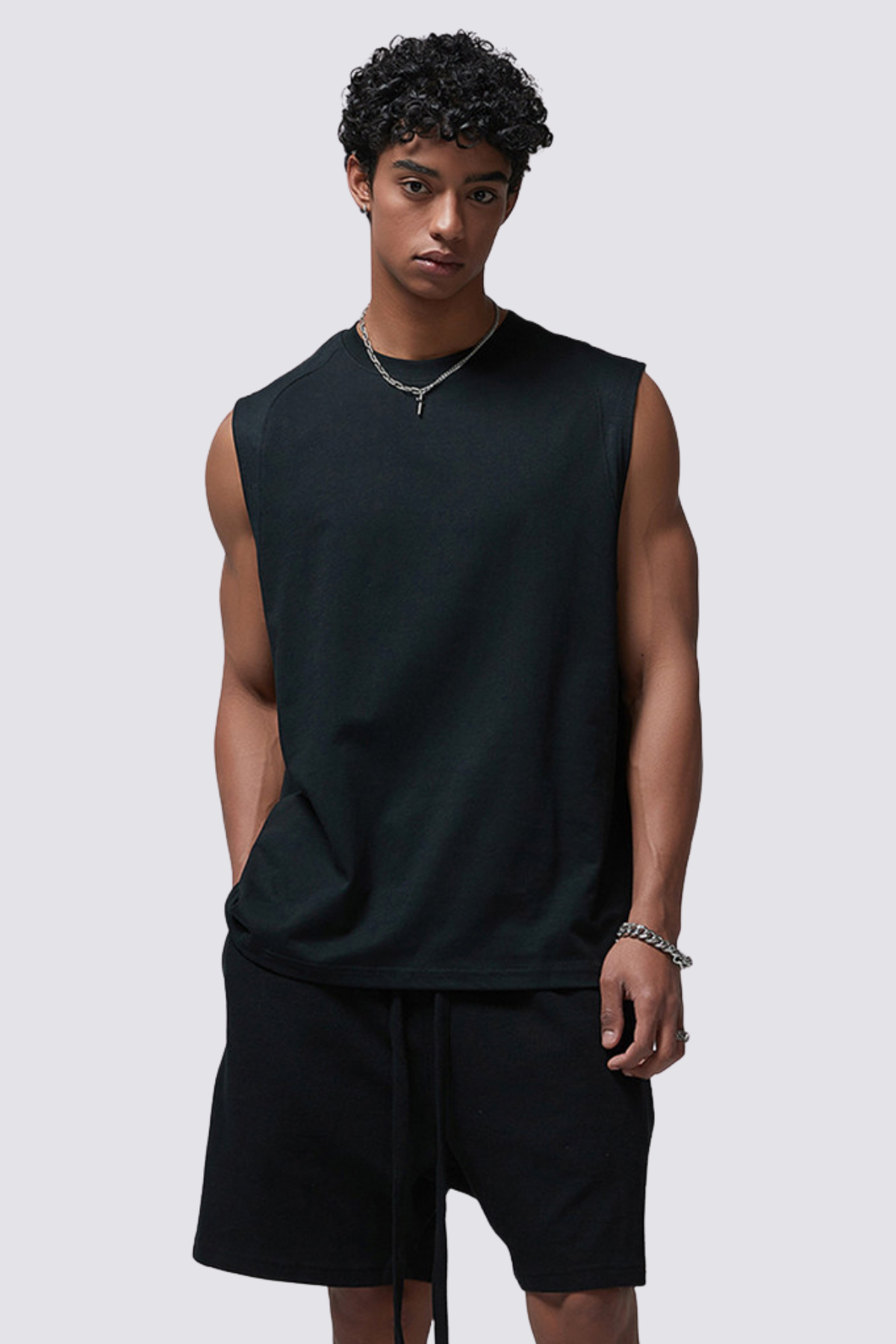 Pitch Balance Sleeveless Top Black