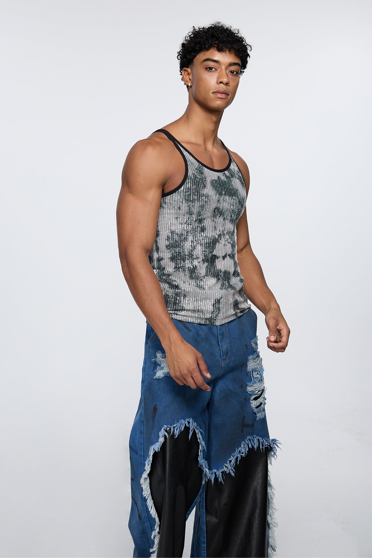 Pitch Form Sequin Tank Top