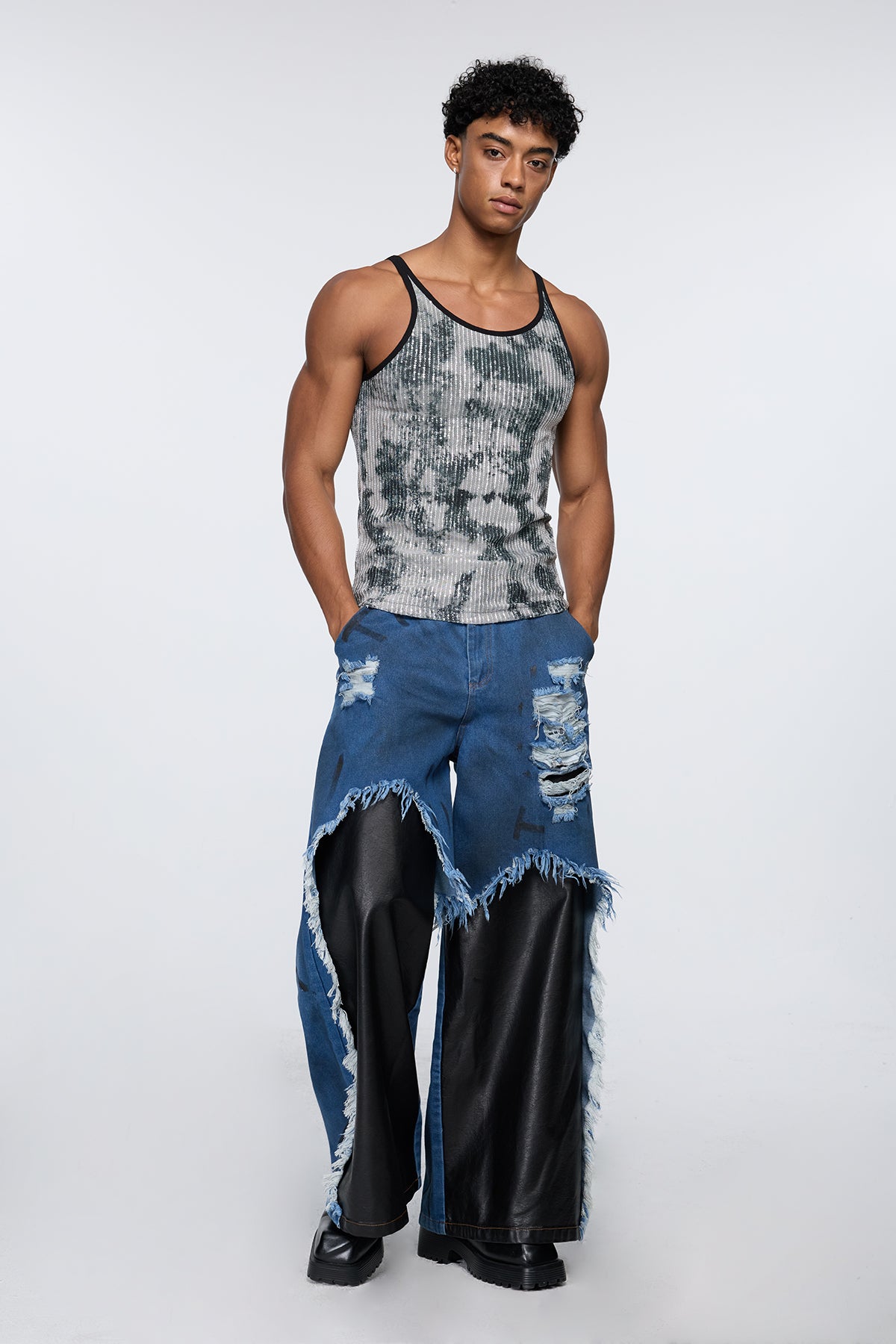 Pitch Form Sequin Tank Top