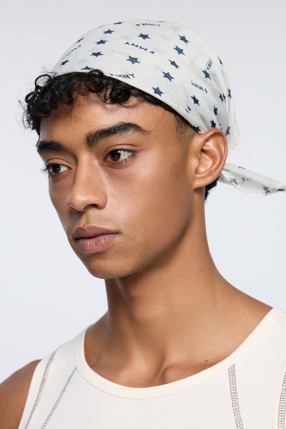 Pixel Reverse Star Head Scarf