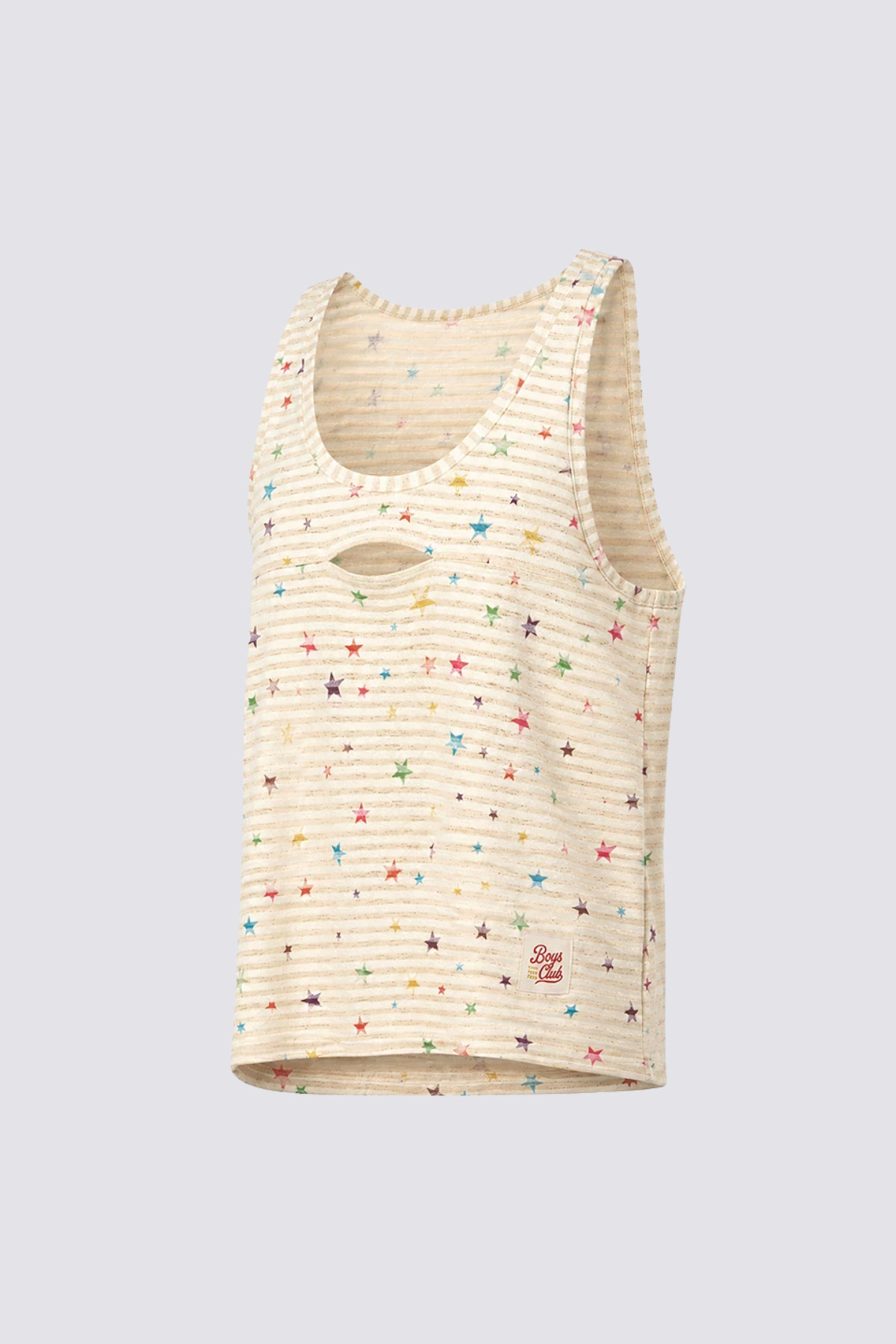 Pixel Snap Cutout Star Print Tank Top