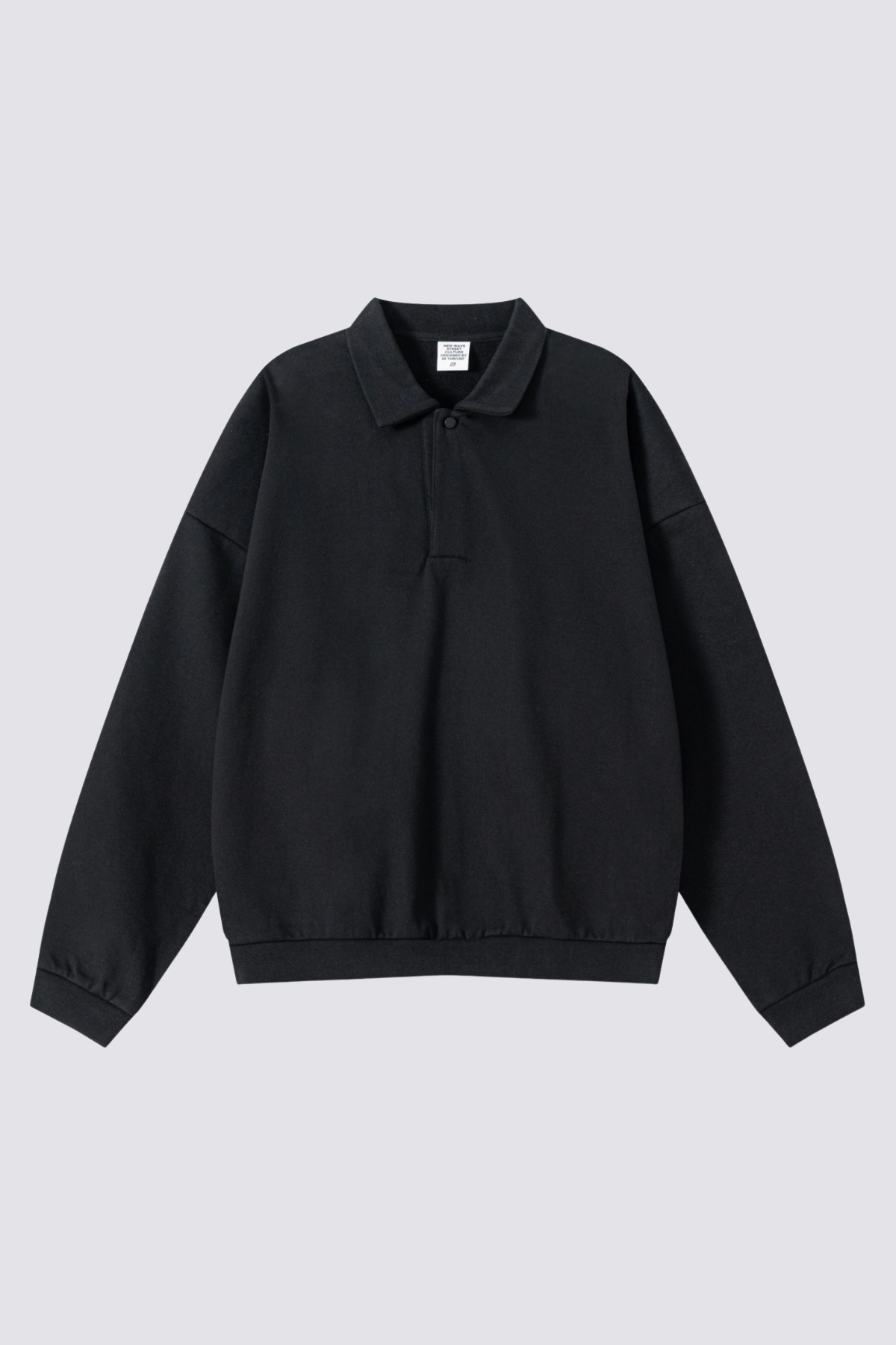 Plain Obscurity Long Sleeve Top Black