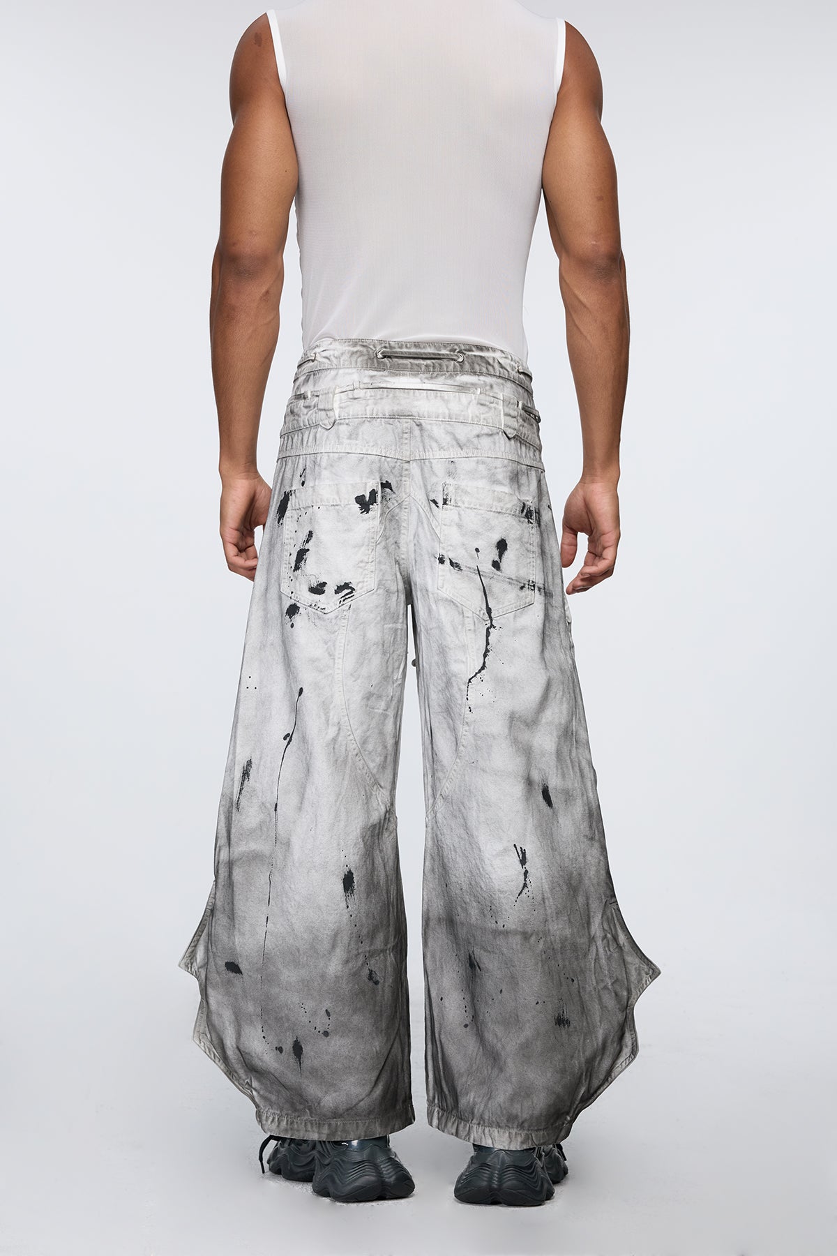 Pleated Pant Barrel Pants