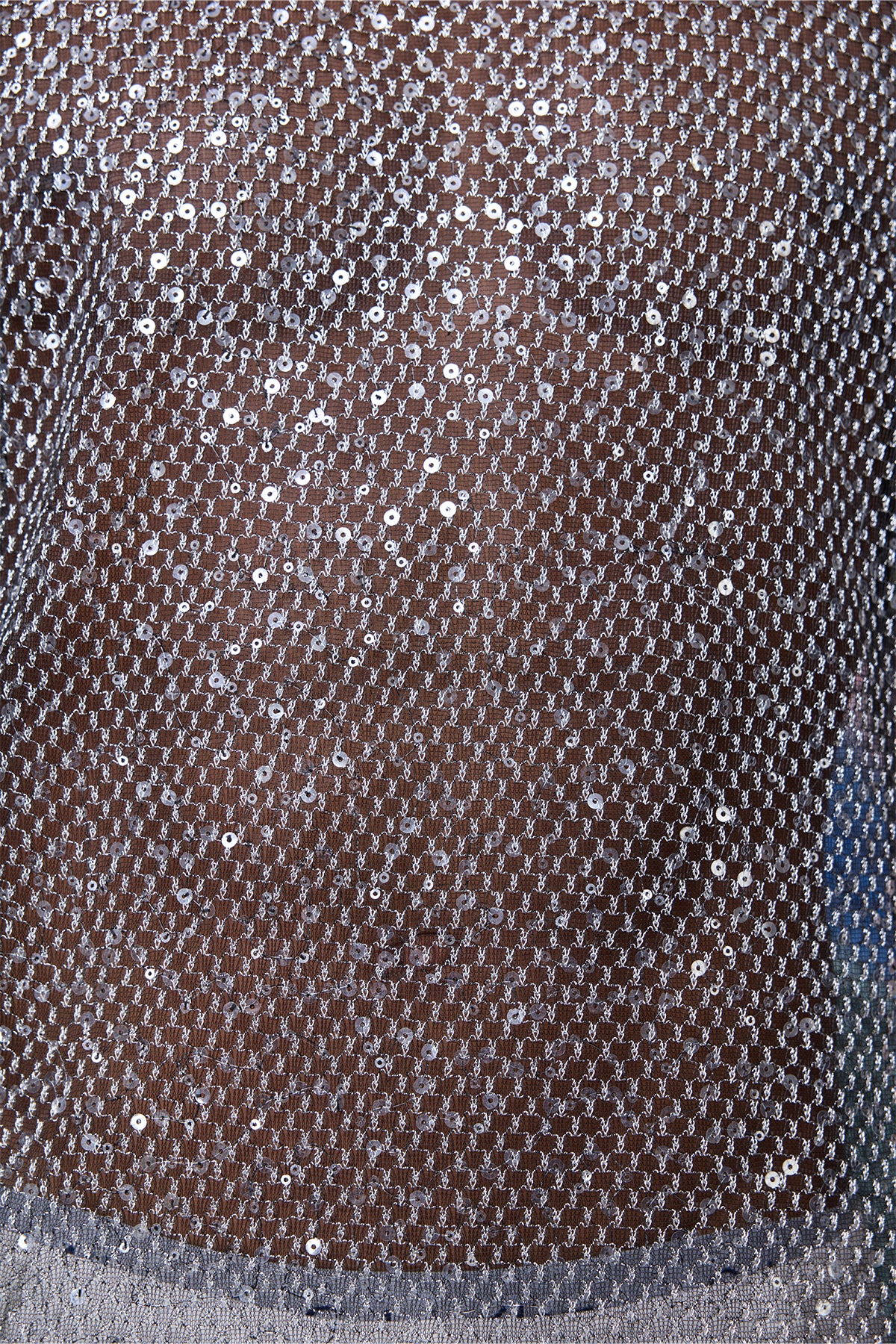 Primal Grid Mesh Sequin Tank Top