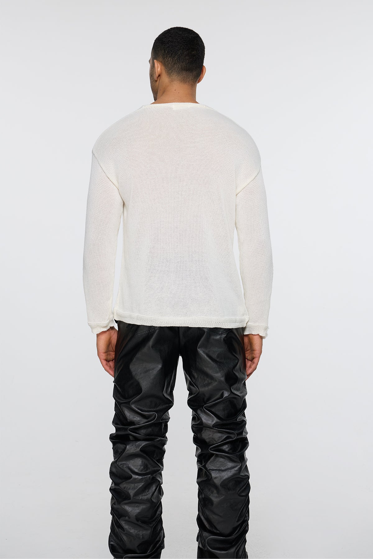 Prime Fleece Knit Cutout Long Sleeve Top