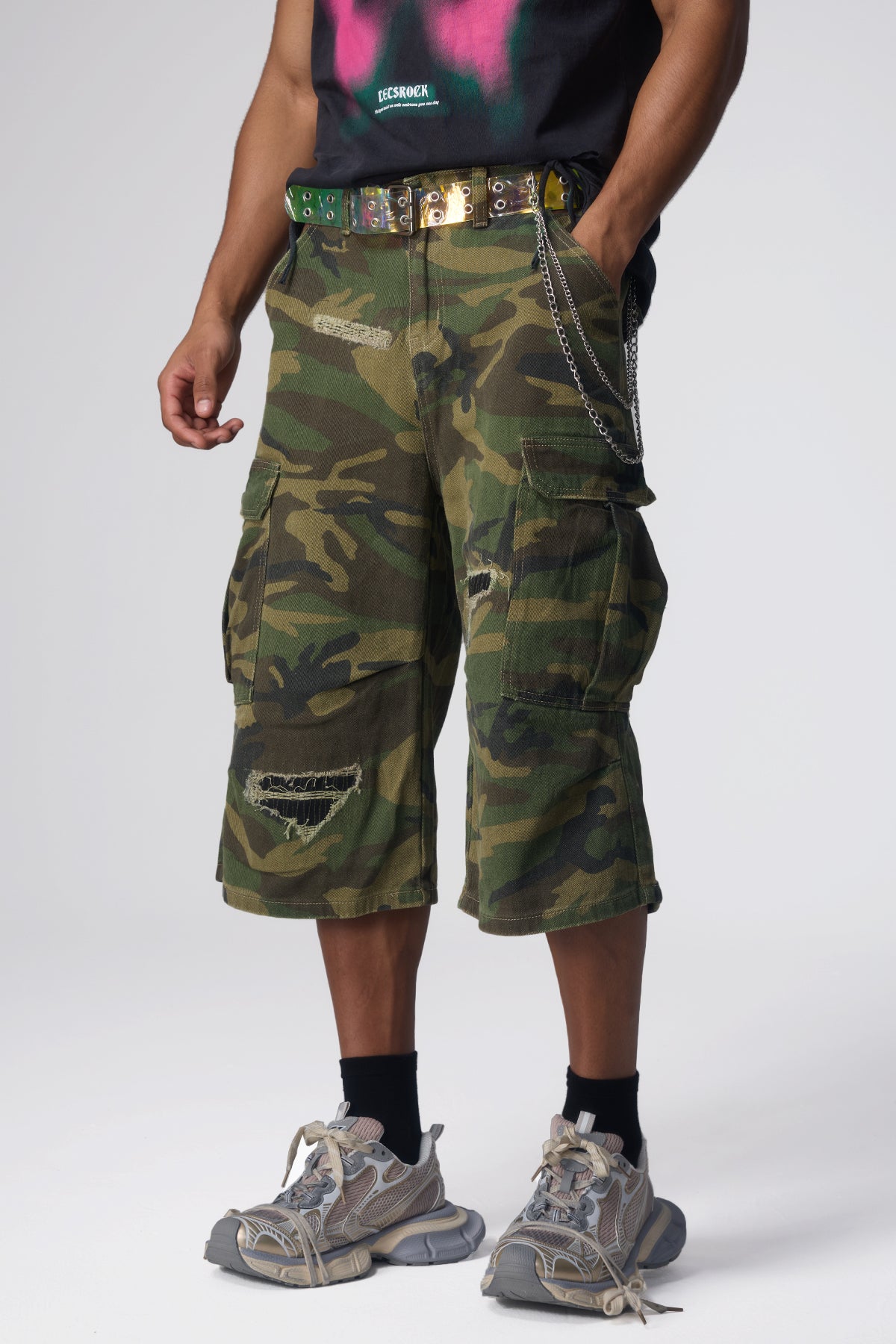 Prime Move Camouflage Cargo Shorts