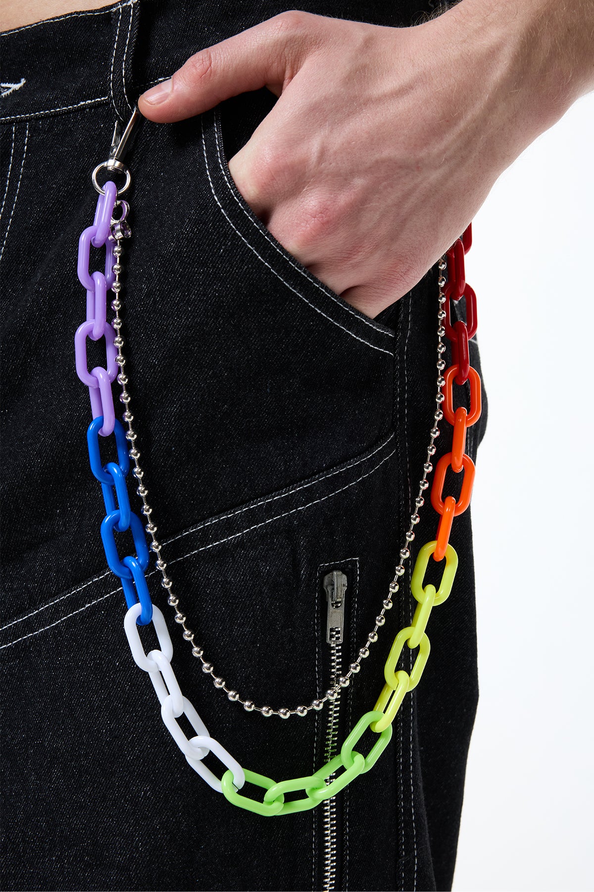 Prism Lens Pants Chain Multi