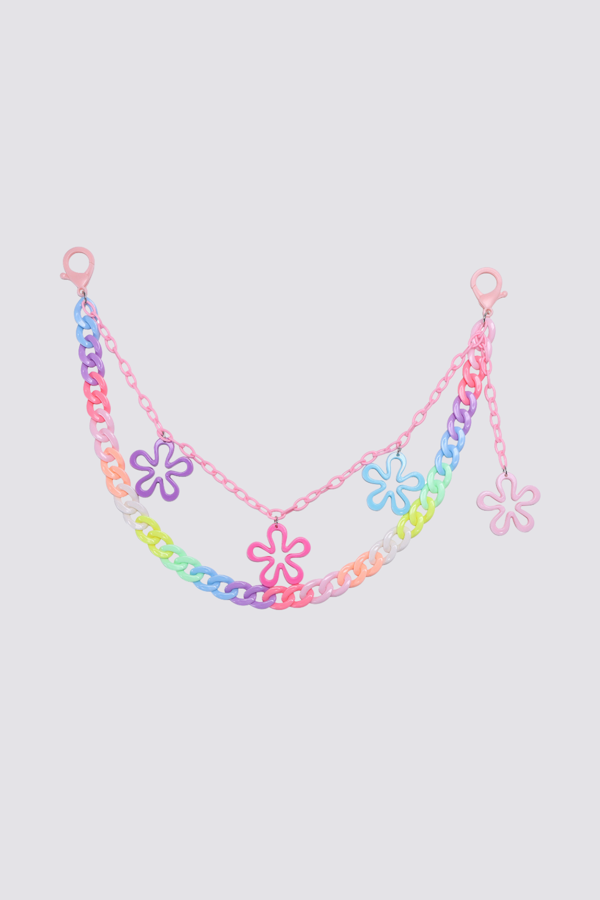 Prism Light Acrylic Flower Pants Chain